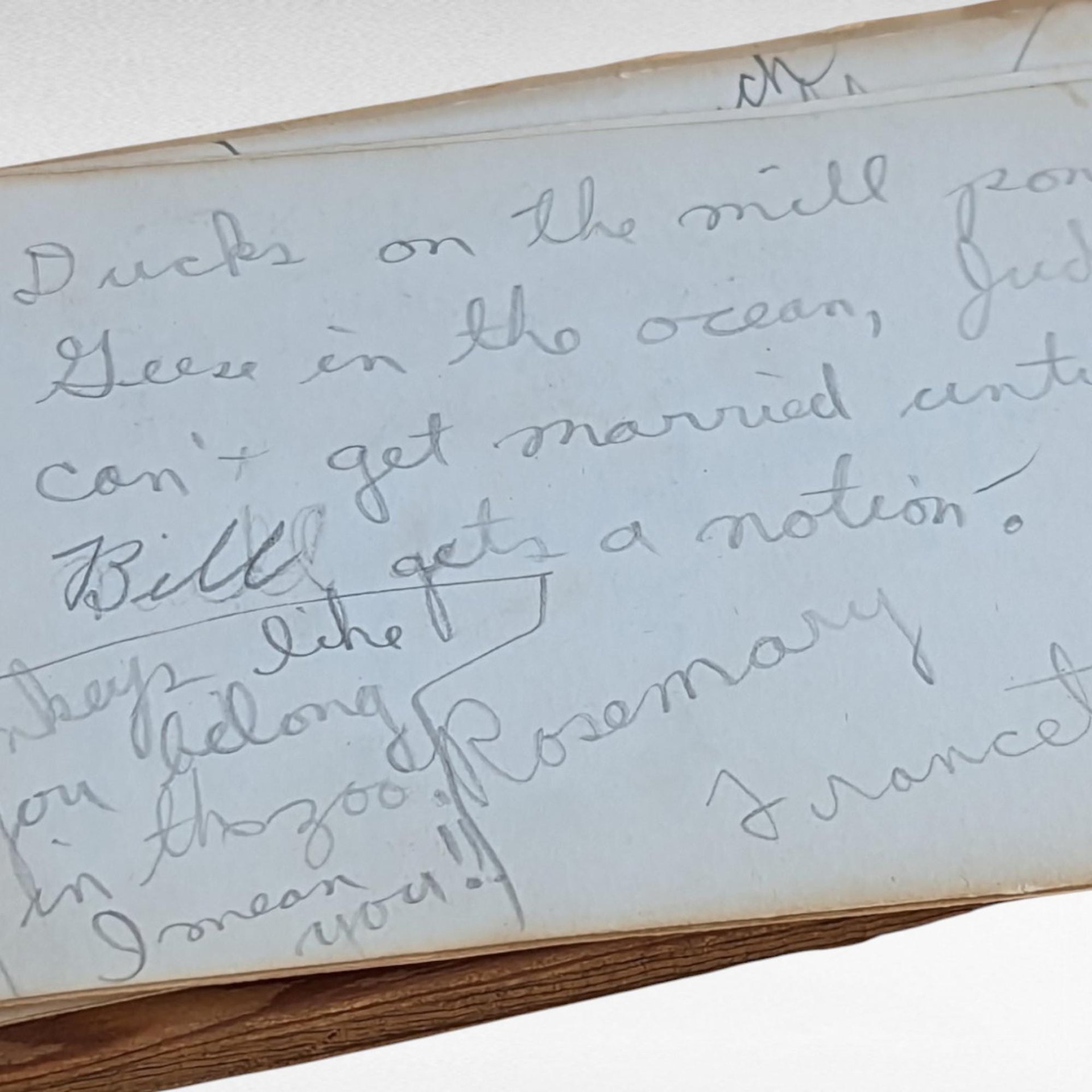1948 High School Autograph Book | Wooden Cover | Vintage Memory Book | School Days Memorabilia