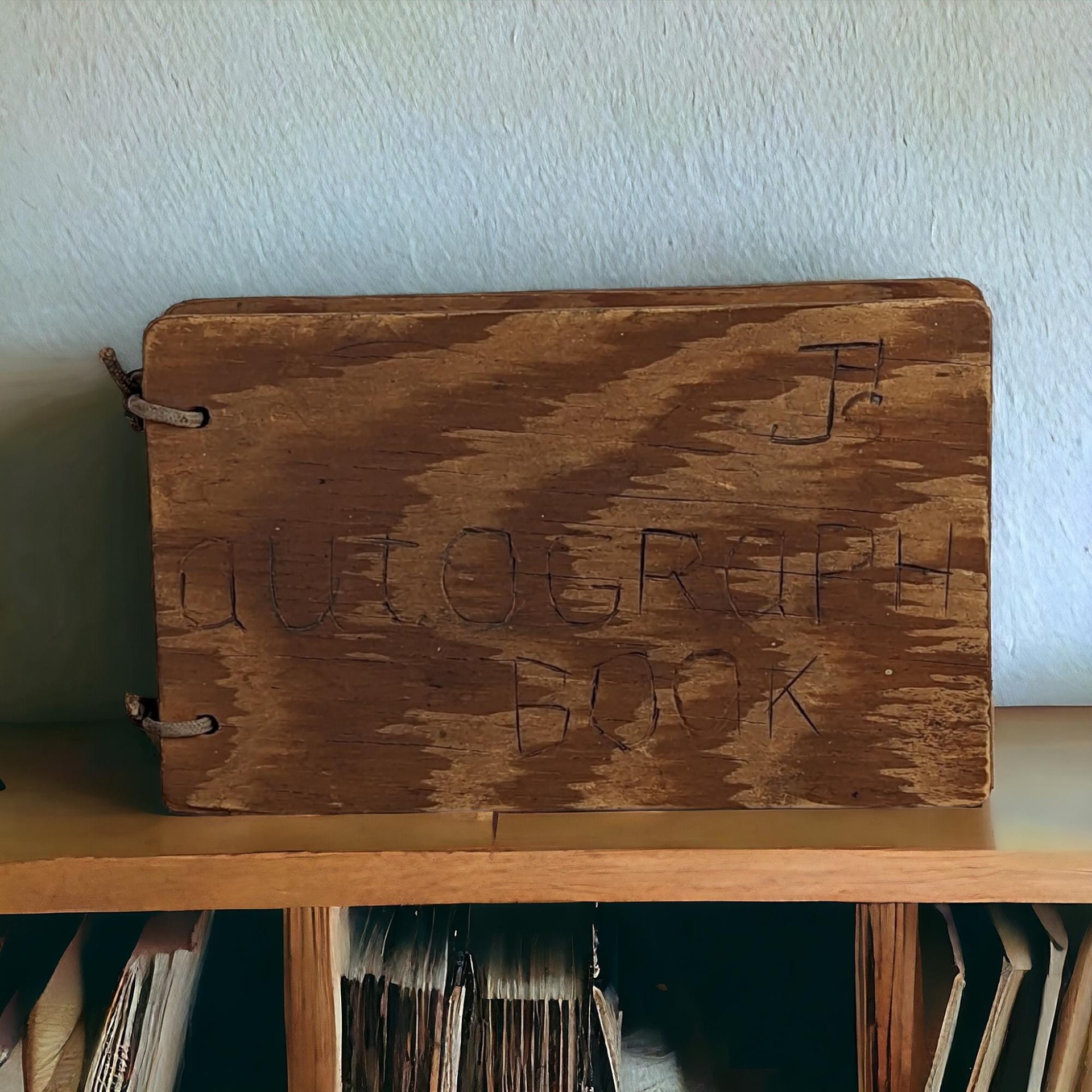1948 High School Autograph Book | Wooden Cover | Vintage Memory Book | School Days Memorabilia