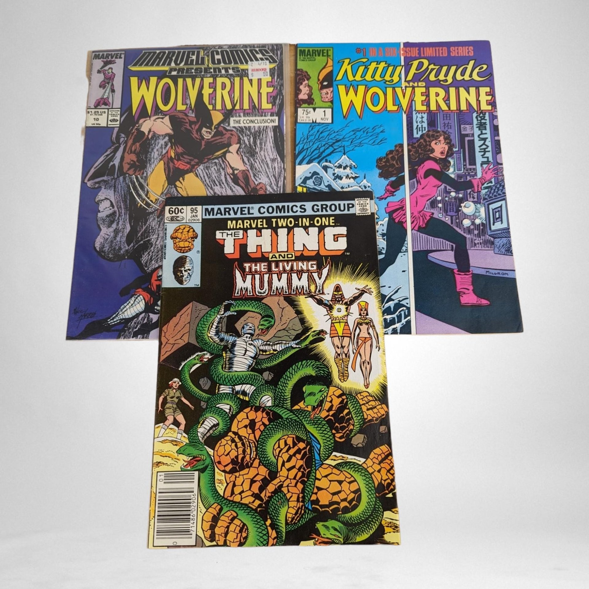 Vintage Comic Book Lot | Marvel Comics | Wolverine | X-Men | Kitty Pryde | 1980s Comics