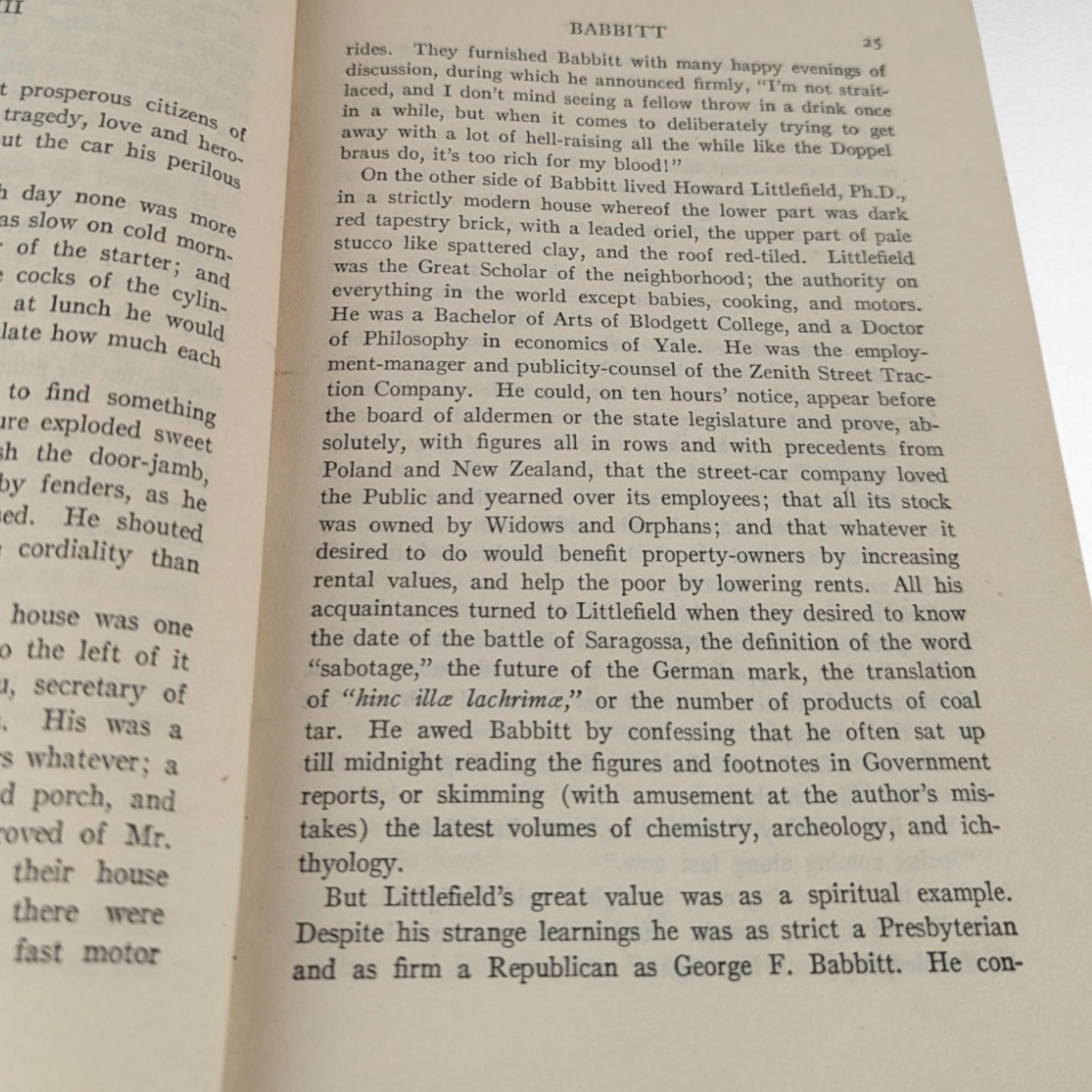 1922 Babbitt by Sinclair Lewis | First Edition | Hardcover Book | Antique Literature | Illustrated | Classic American Novel