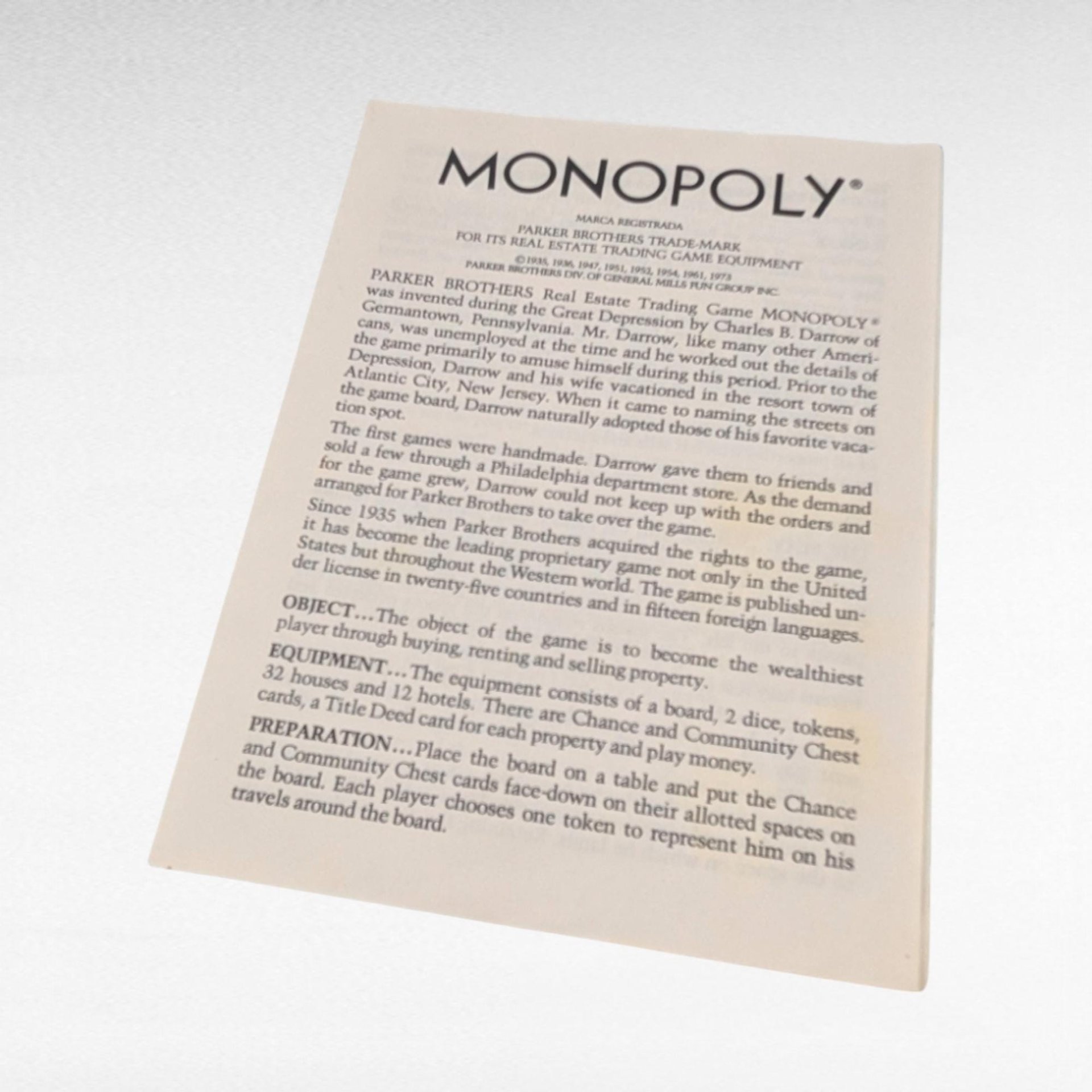 Vintage 1973 Monopoly Game | Parker Brothers | Complete Set | Classic Board Game | Family Game Night