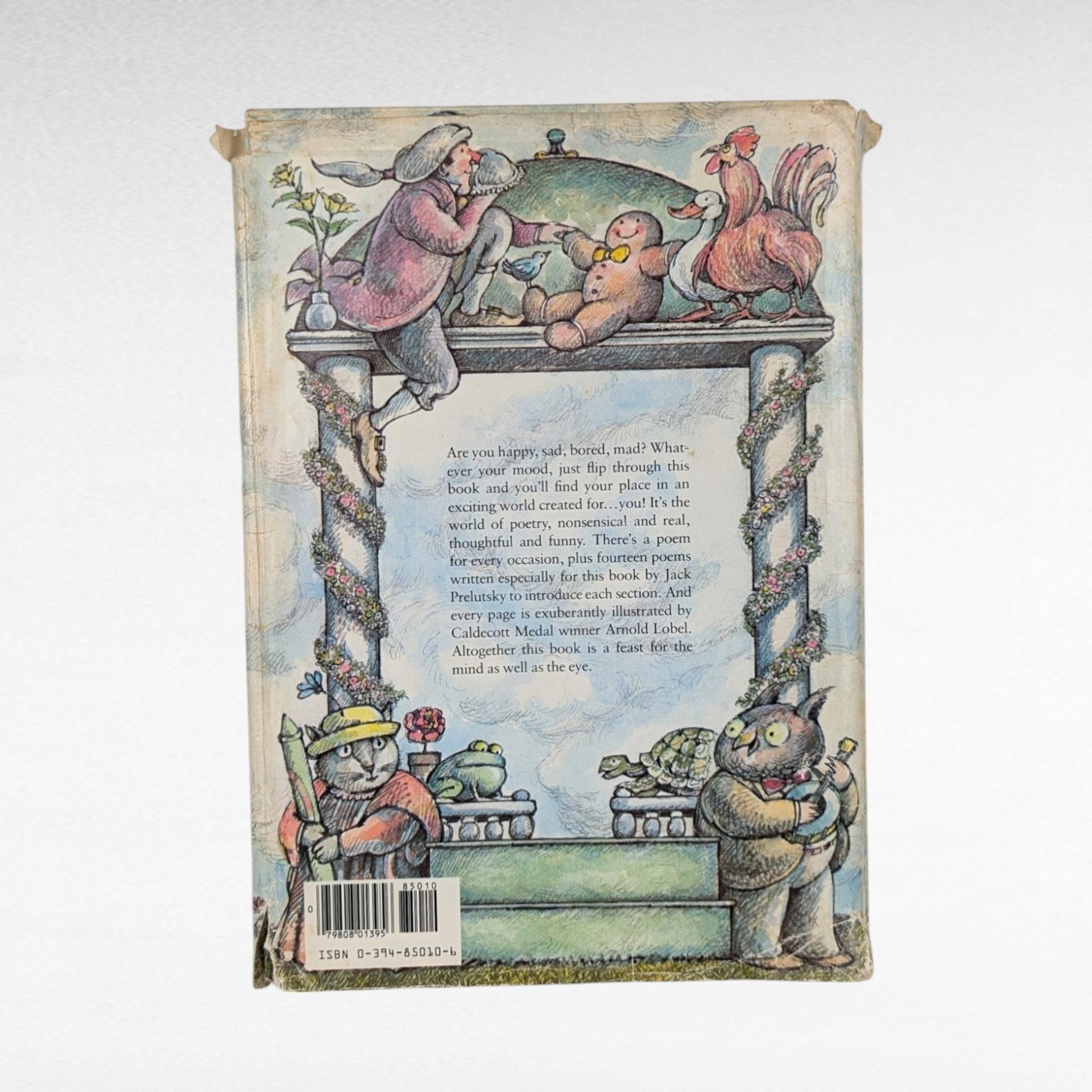 Vintage 1983 Children's Poetry Book, The Random House Book of Poetry for Children, Illustrated by Arnold Lobel, Kids Book, Gift for Readers
