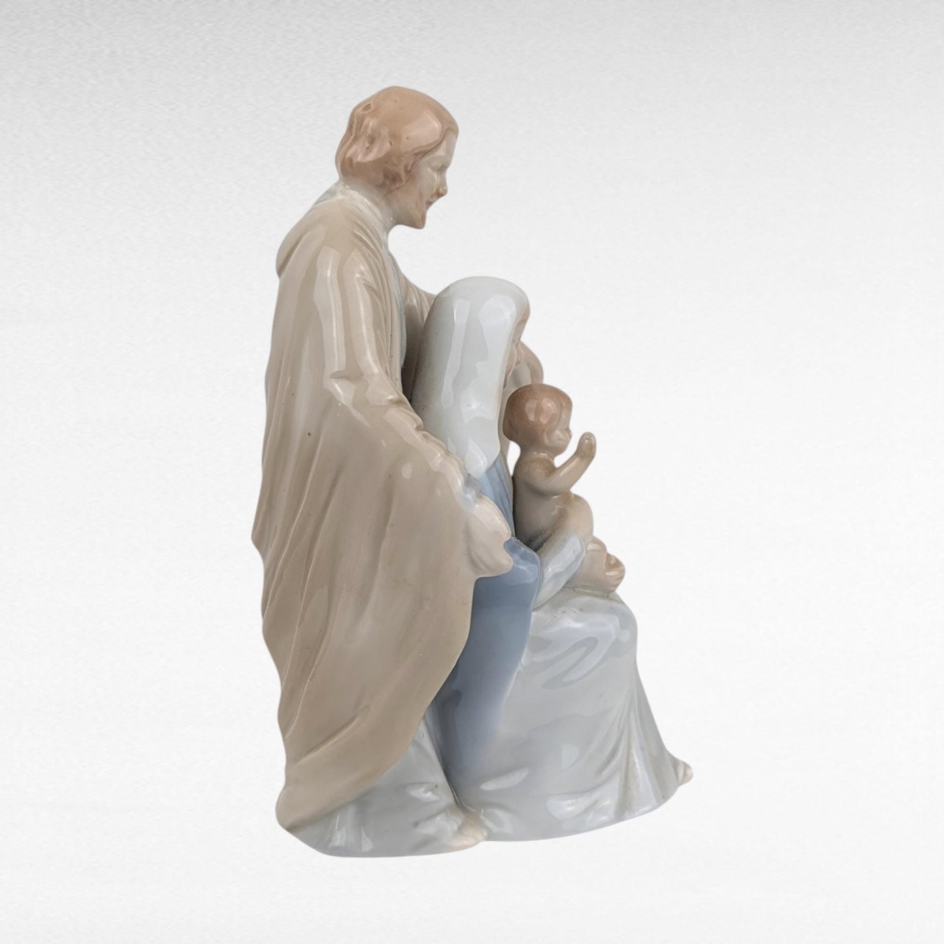 Vintage Roman Porcelain Holy Family Figurine, Religious Home Decor, 5.5" Tall