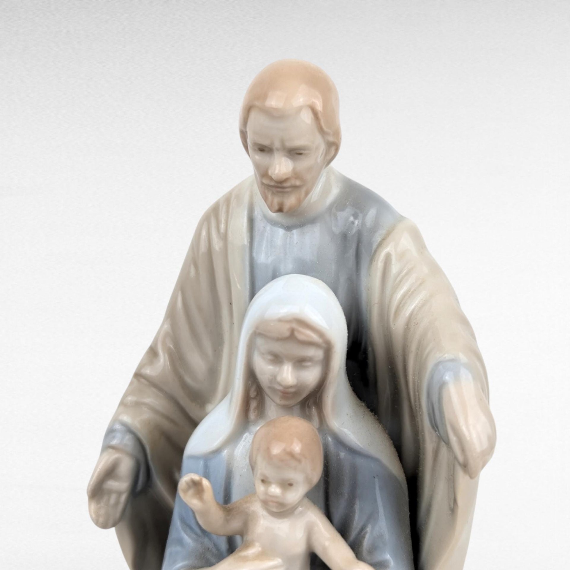 Vintage Roman Porcelain Holy Family Figurine, Religious Home Decor, 5.5" Tall