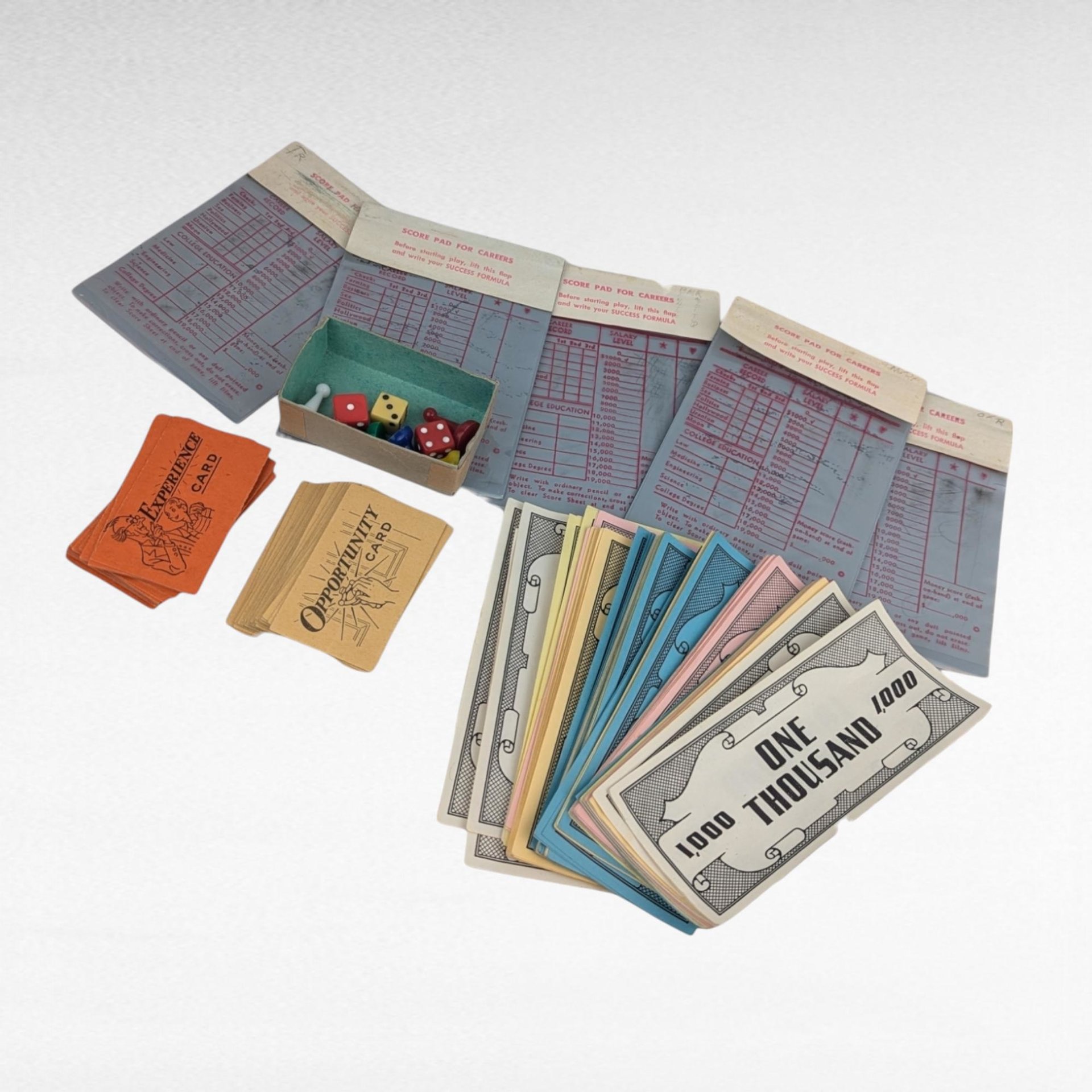 Vintage 1955 Careers Board Game | Parker Brothers | Retro Board Game | Family Game Night | Collectible Game