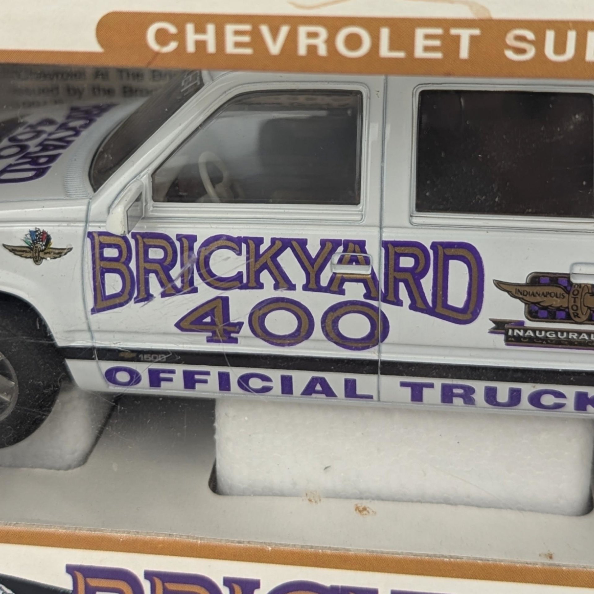 1994 Brookfield Chevrolet Suburban Truck Bank | Brickyard 400 NASCAR | Diecast 1:25 Scale | Collectible Bank