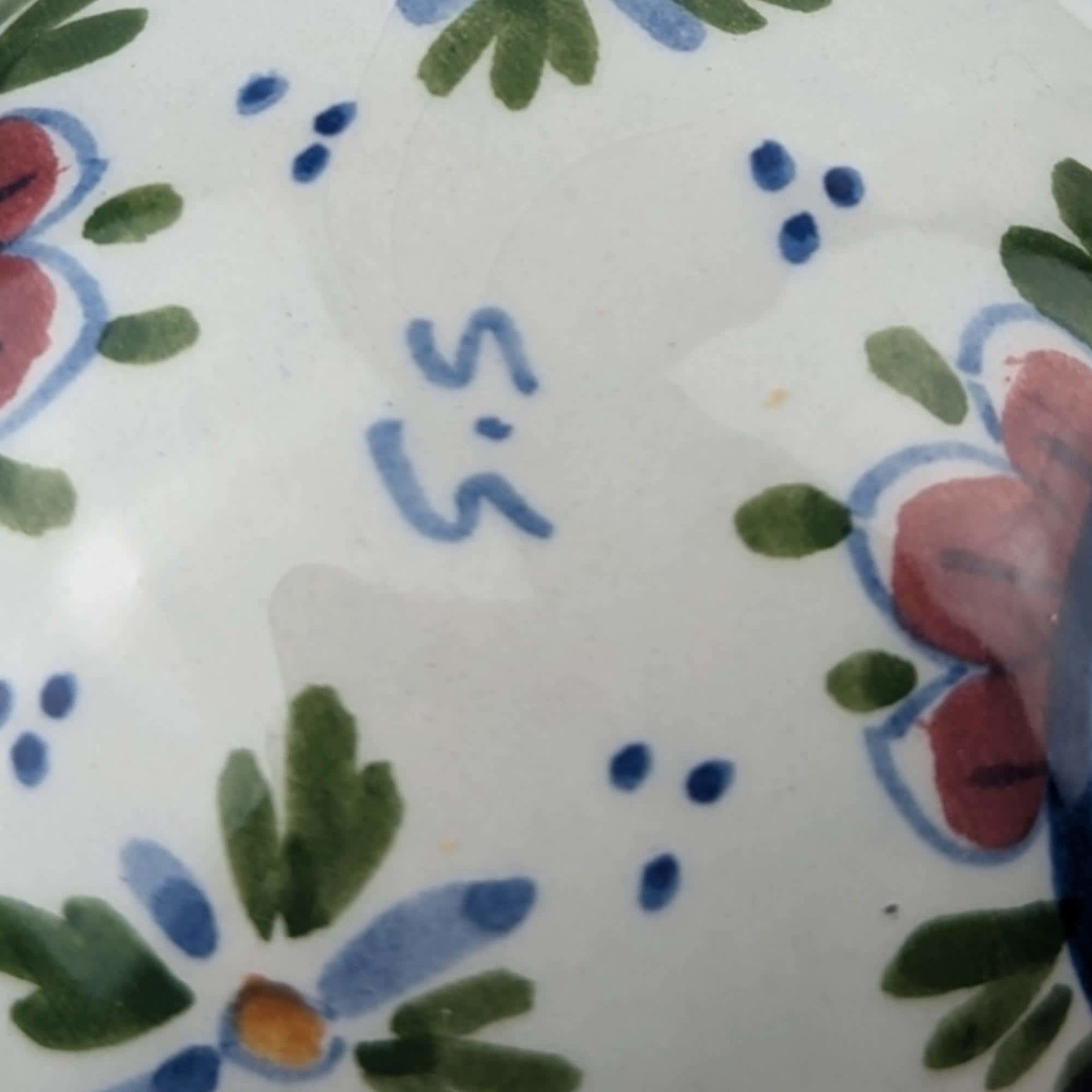 Vintage Ceramic Windmill Christmas Ornament | Dutch Windmill | Hand-Painted | Holland | Blue and White