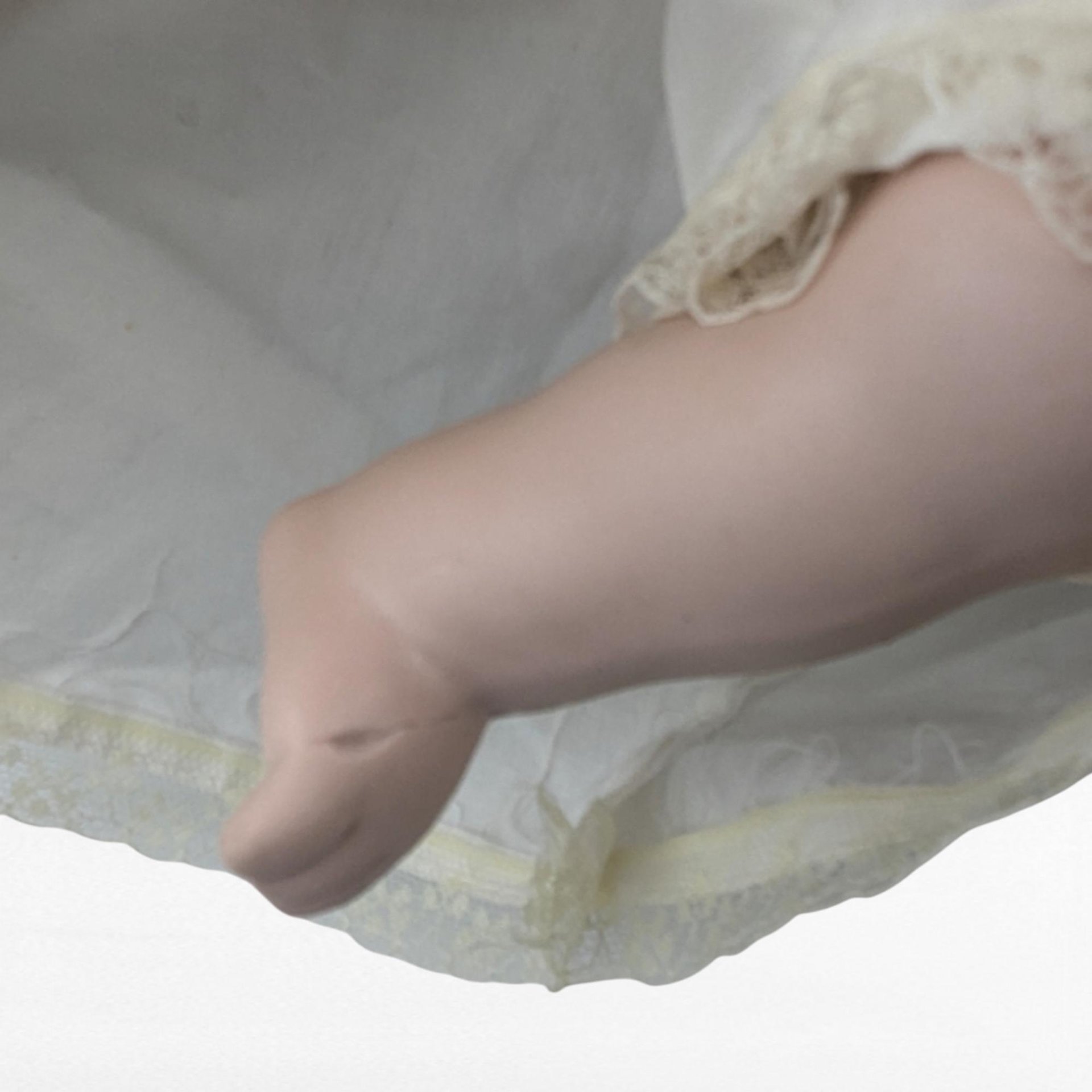 Vintage Musical Porcelain Baby Doll | Plays Brahms' Lullaby | Collectible Doll | Vintage Toy