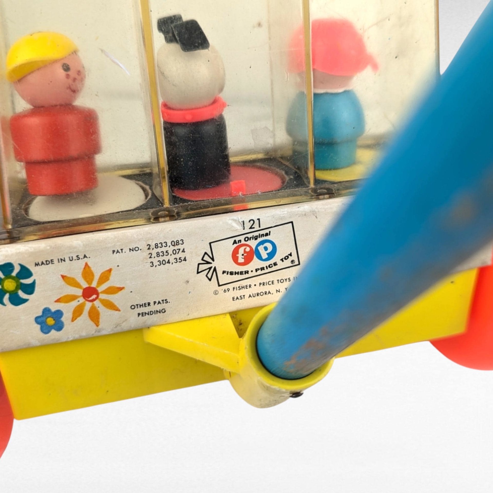 Vintage 1969 Fisher-Price Happy Hoppers Push Toy | Classic Baby Toy | Toddler Toy | Collectible Toy