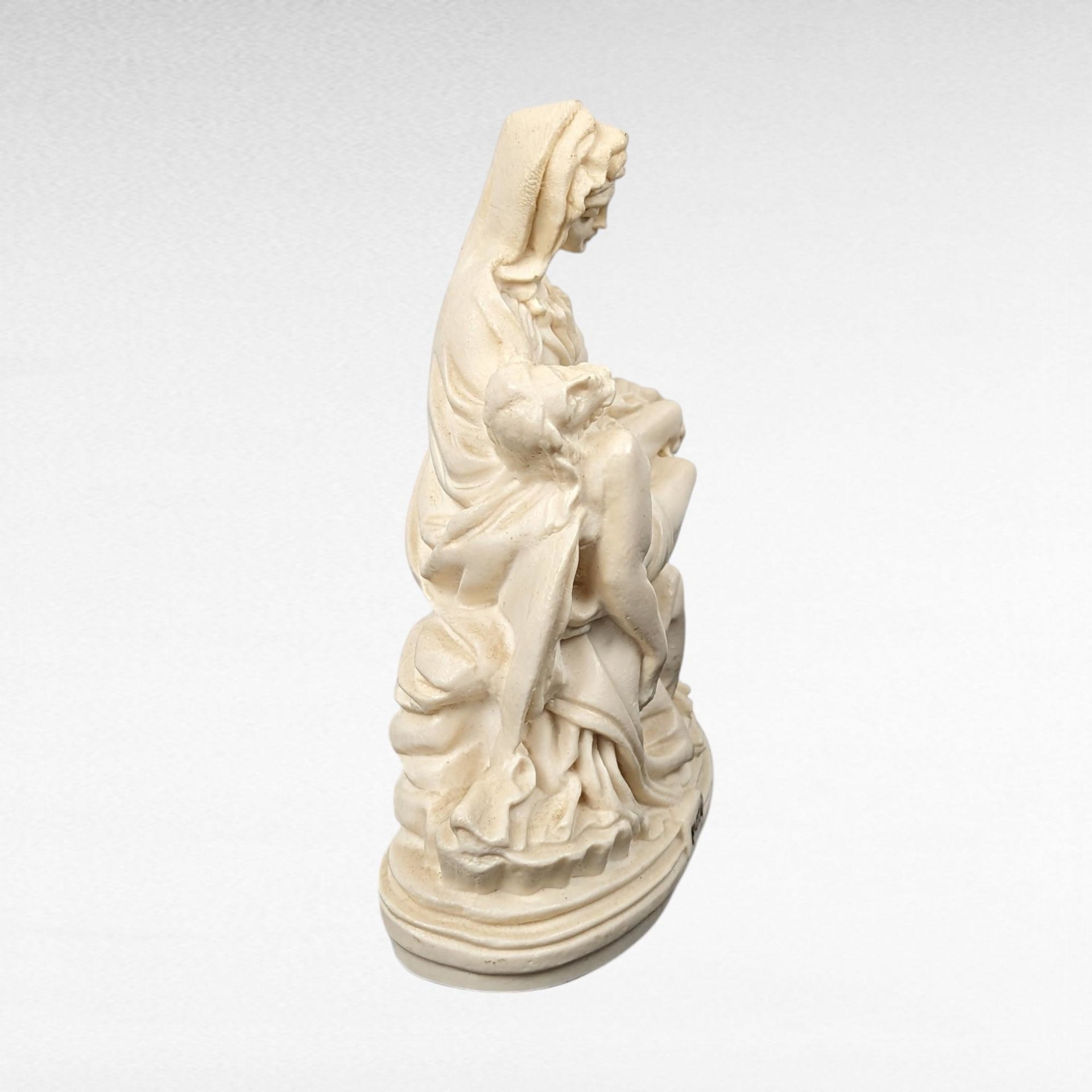 Vintage Italian Pieta Statue, Michelangelo Inspired Sculpture, Religious Figurine, Mary and Jesus Sculpture, Catholic Art, Home Altar Decor