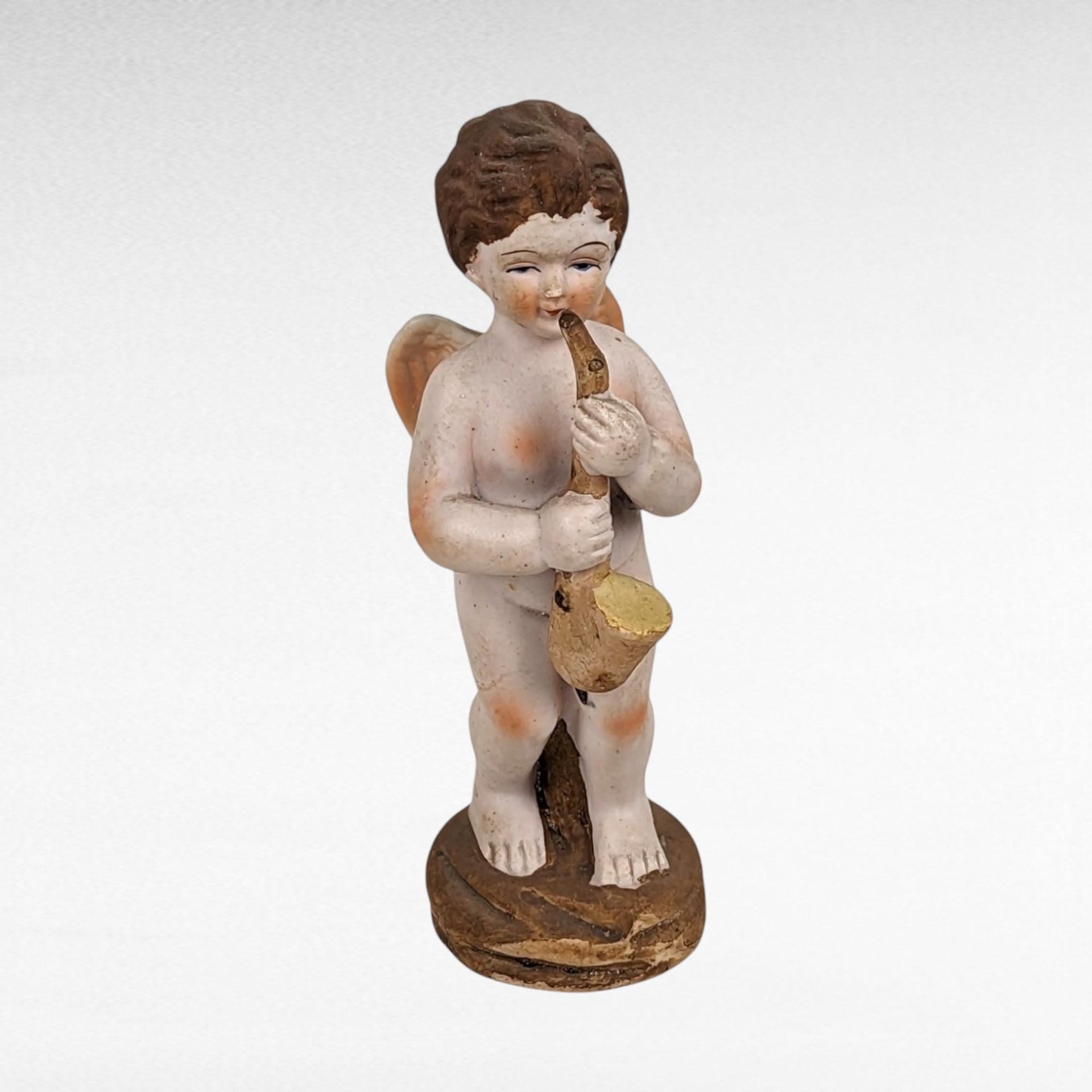 Vintage Occupied Japan Ceramic Cherubs | Angel Figurines | Musical Cherubs | Collectible Figurines