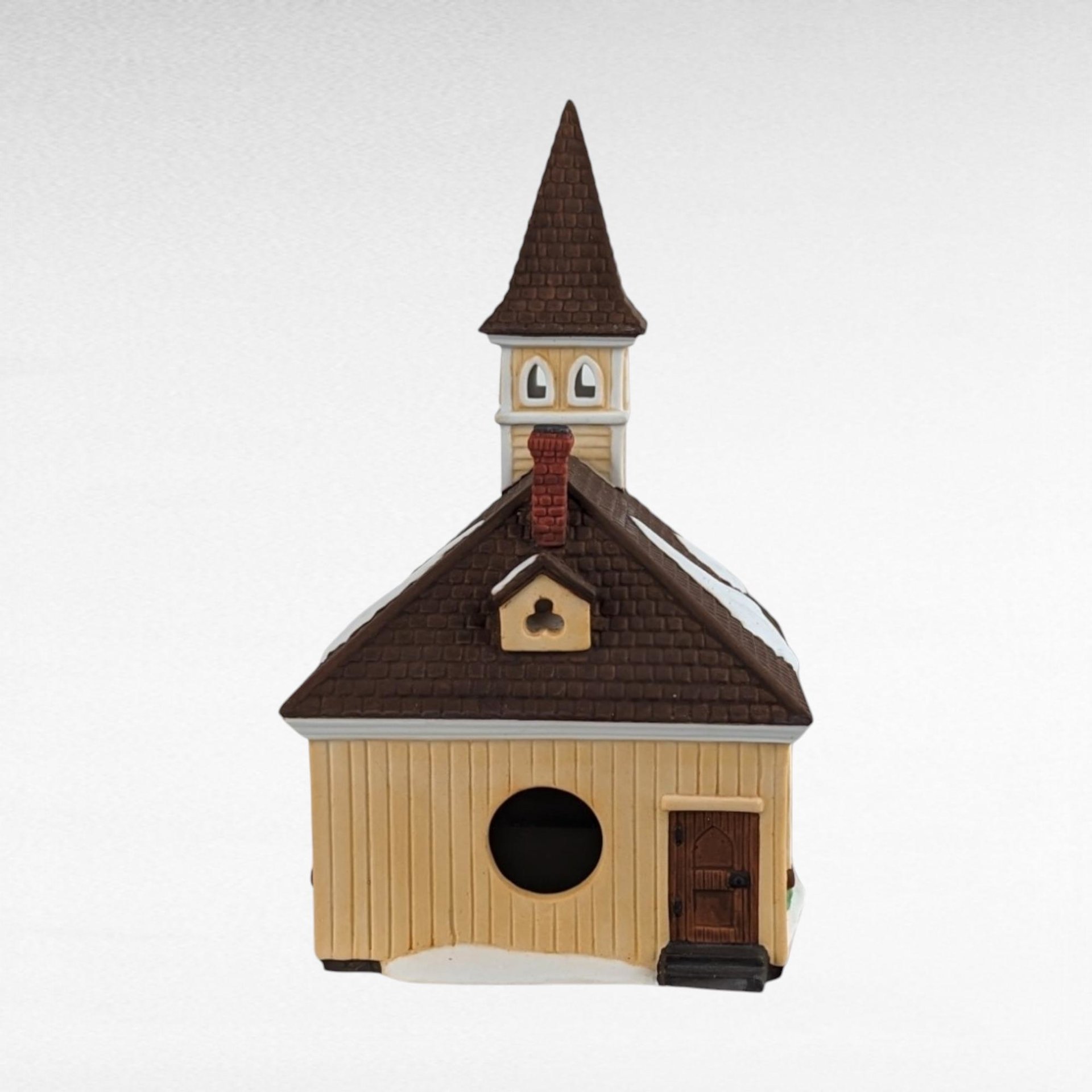 Vintage Dept 56 Sleepy Hollow Church - New England Village #5955-2 - Lighted Porcelain Christmas Village