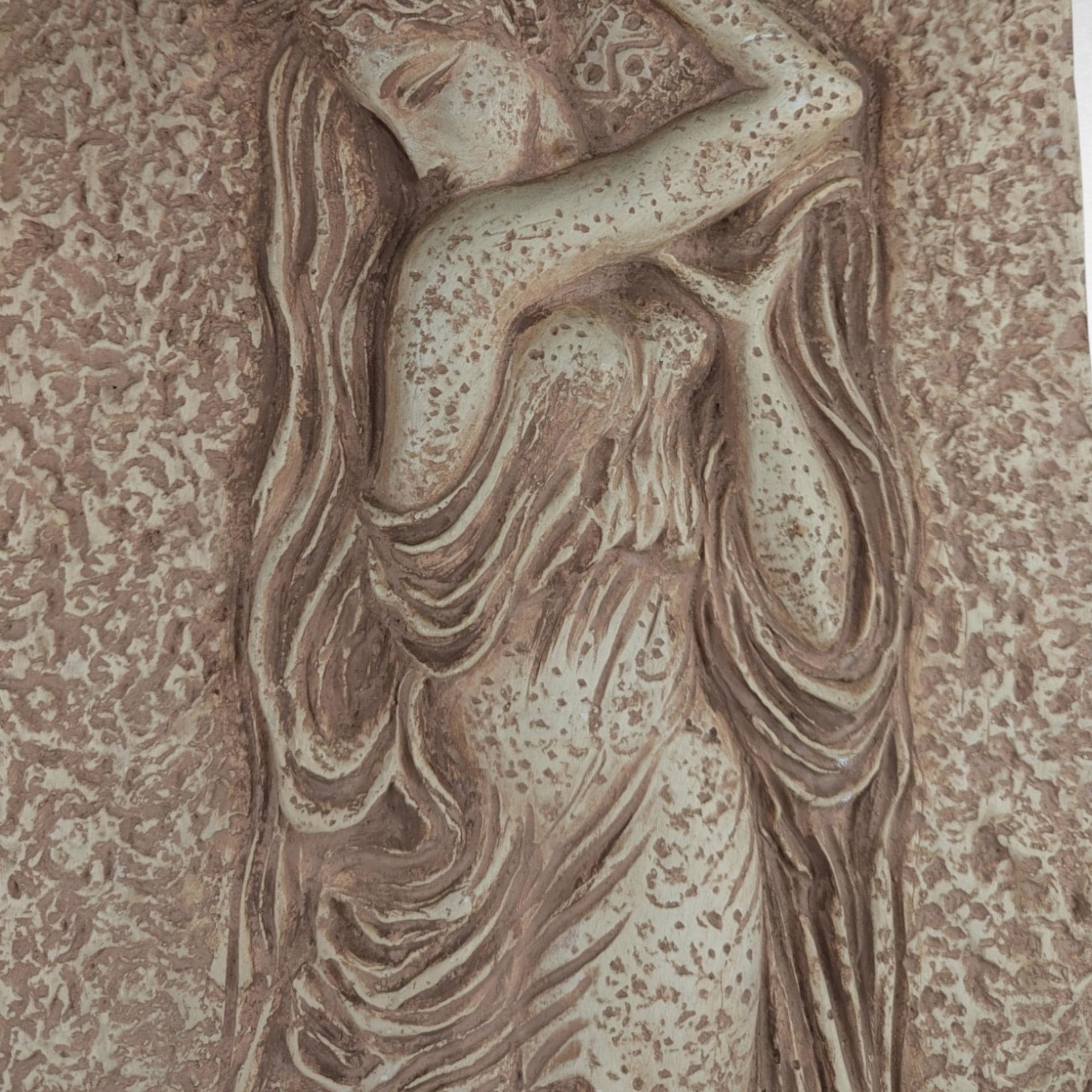 Pair of Vintage Z. Danjell Creations Greek Goddesses Wall Plaques - Classical Art - Wall Decor -Textured Relief