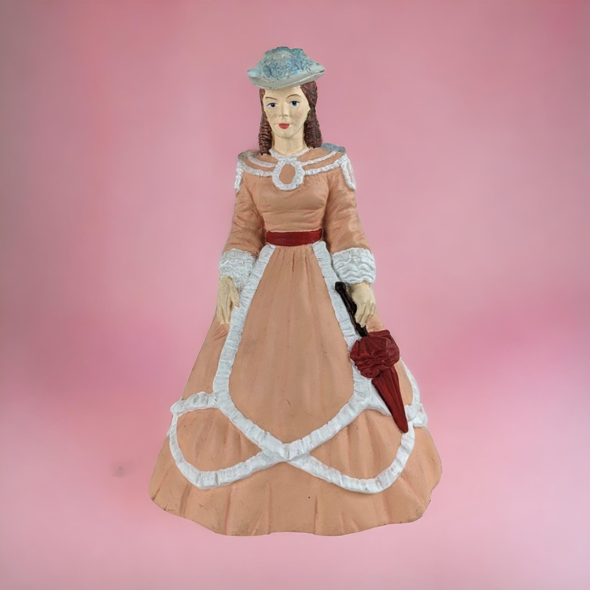 Vintage Dave Grossman Gone with the Wind Suellen O'Hara Figurine | 7.5 Inch Porcelain Collectible | Southern Belle Decor | 1990s