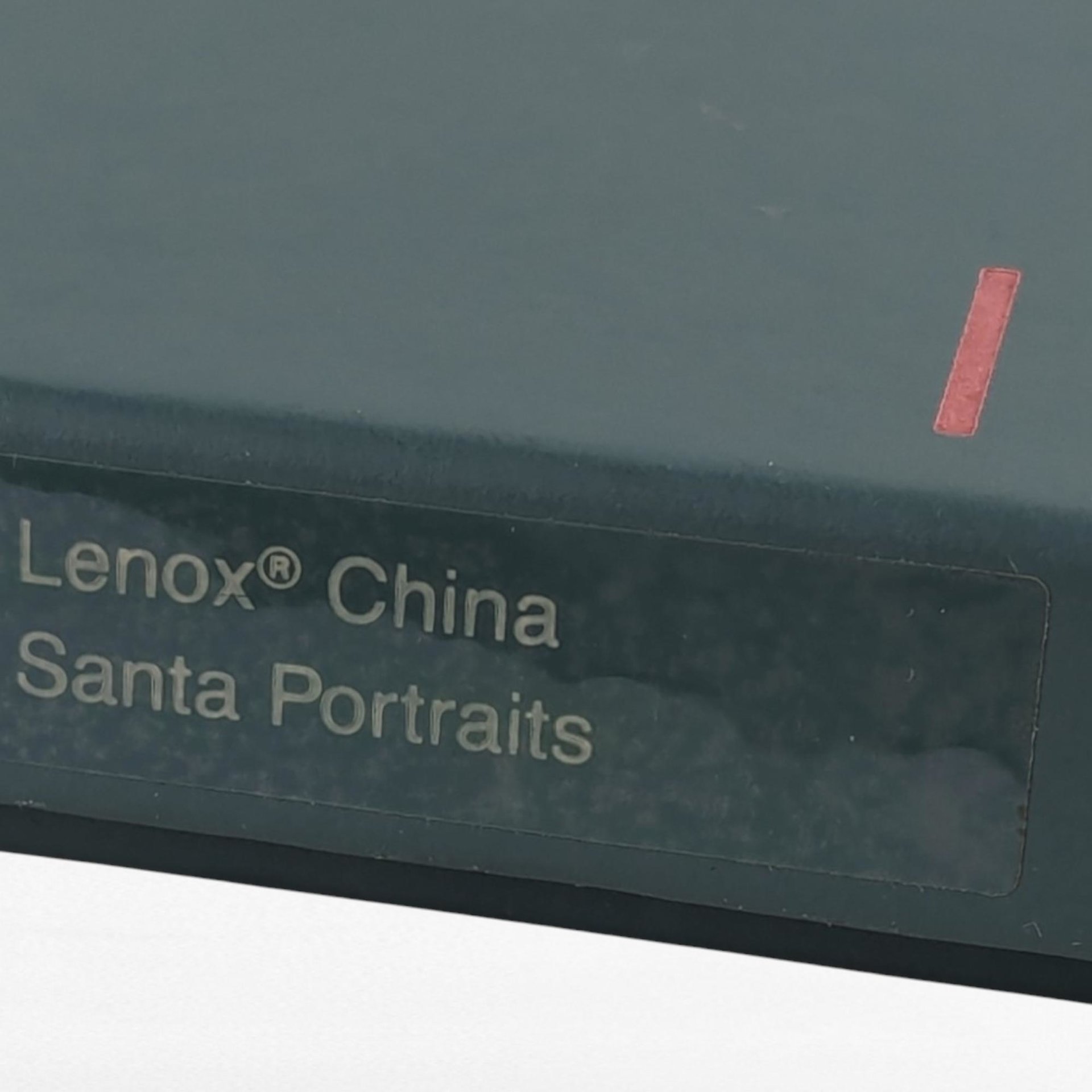 Vintage Lenox Portrait Series Santa Ornament | Santa with Garland | Porcelain Christmas Ornament | Collectible Lenox