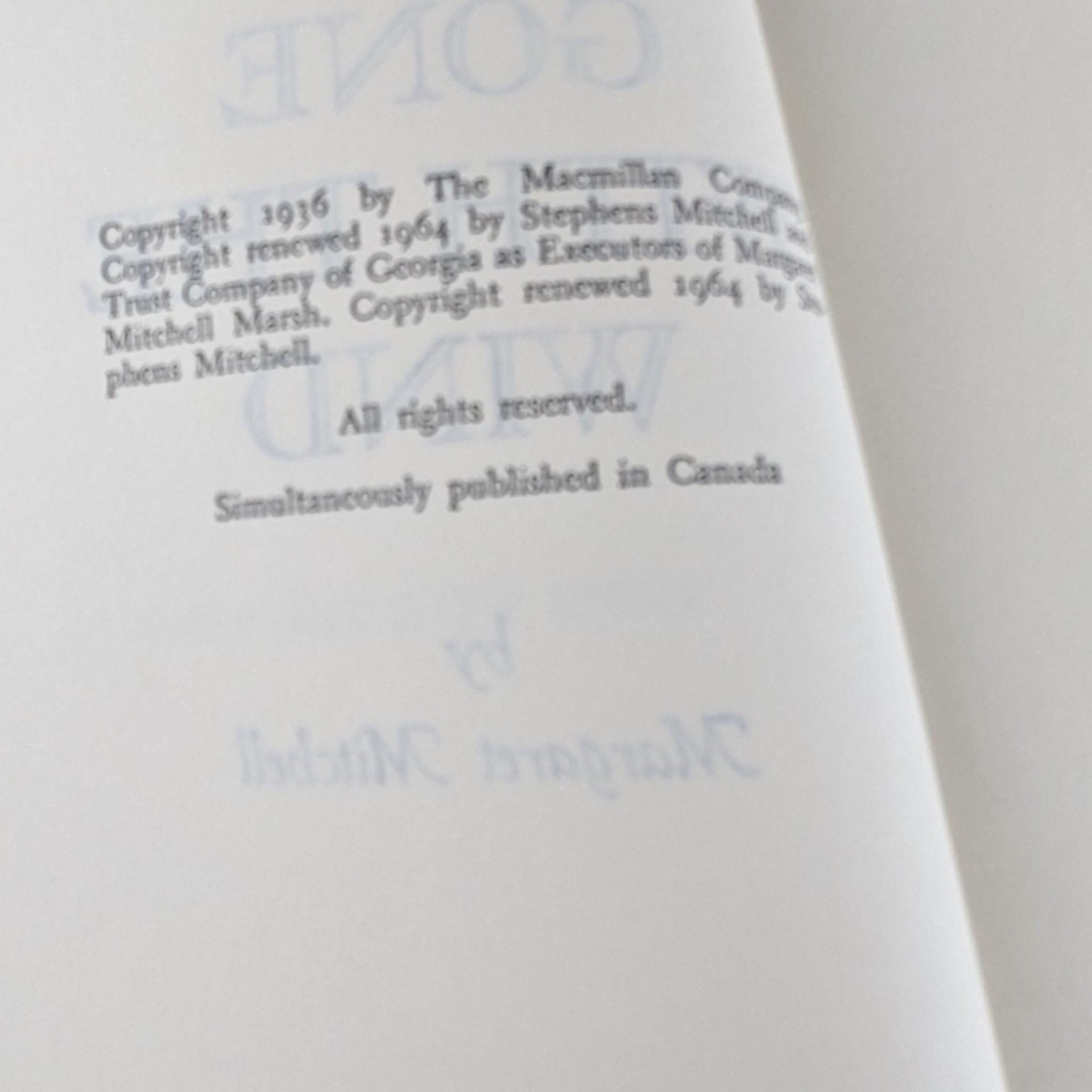 1964 Gone With The Wind Hardcover | Margaret Mitchell | Vintage Classic Novel