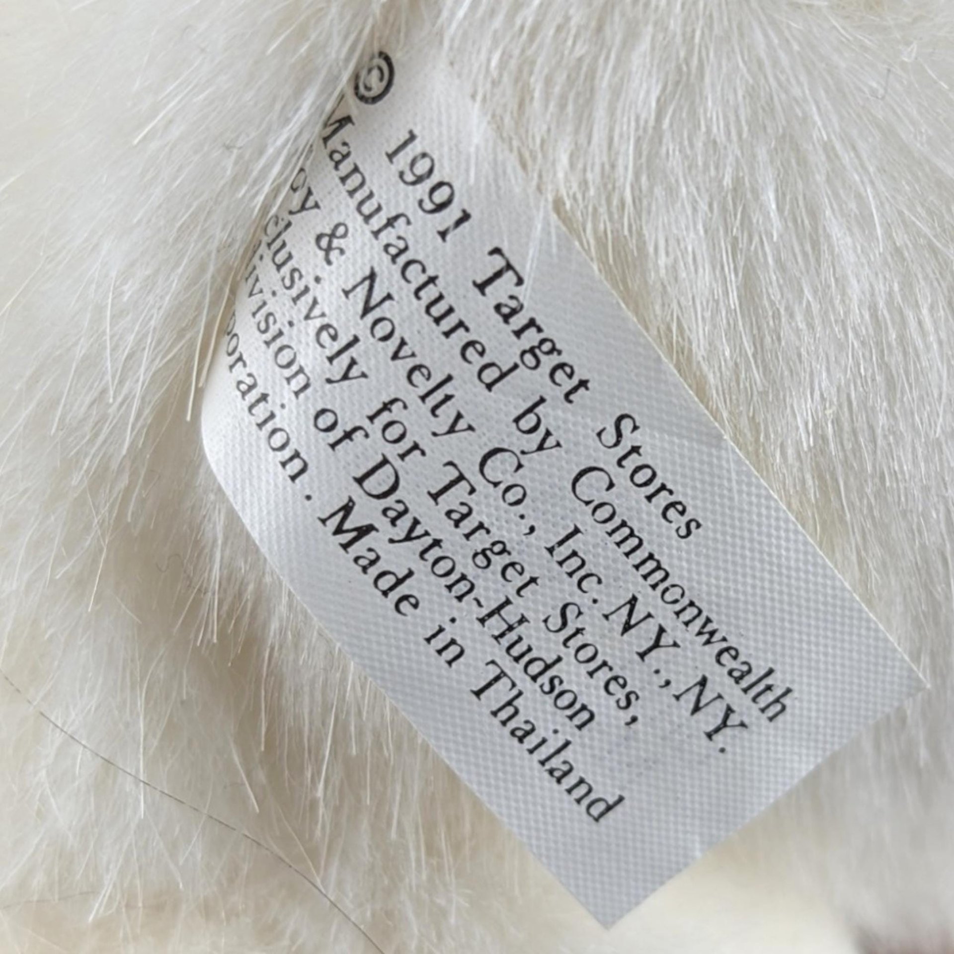 Vintage 1991 Target Alice in Wonderland White Rabbit Plush - 16" Stuffed Animal Collectible