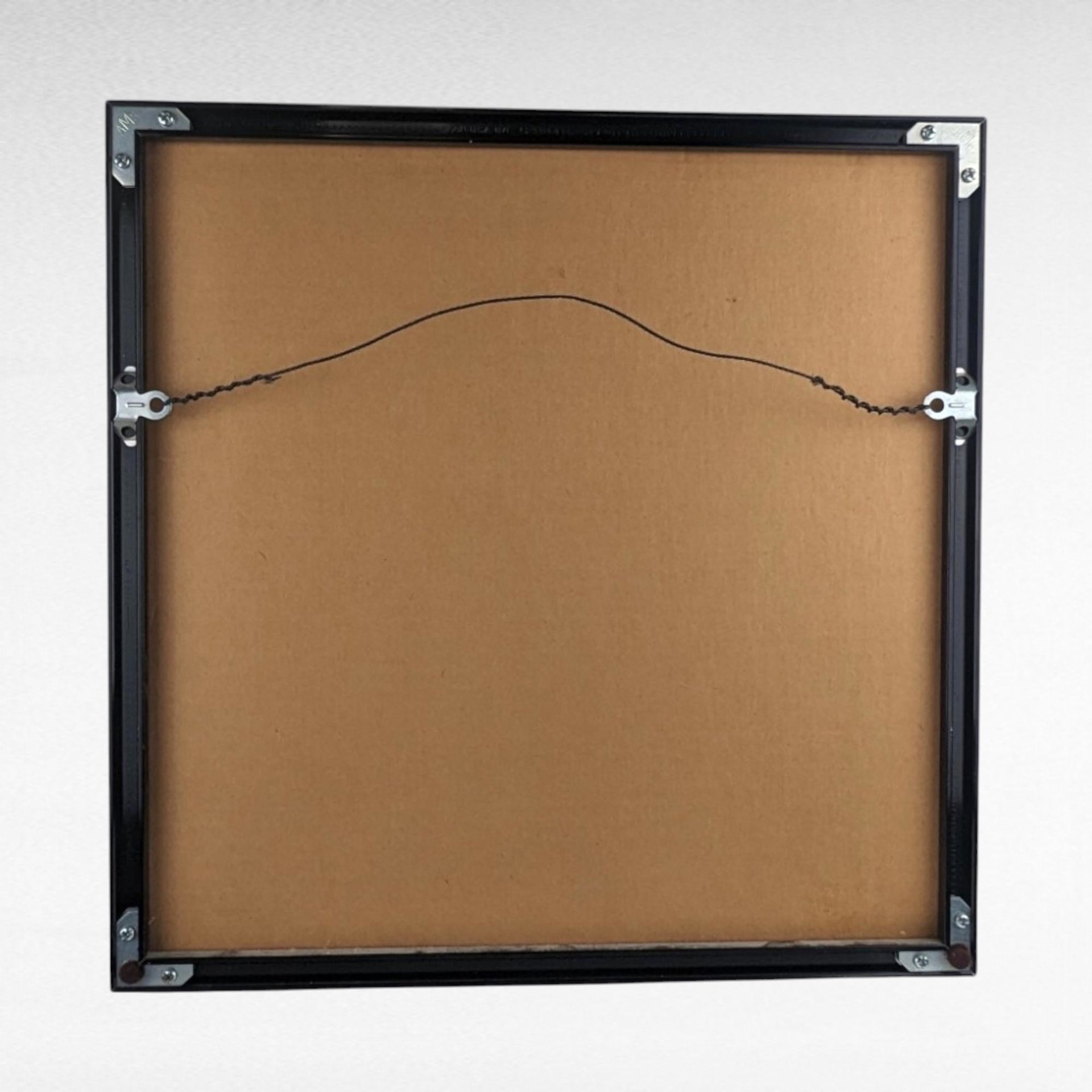 Vintage Framed Painting | Indian Folk Art | Hindu Deities | Textile Art | Wall Decor | Elephant & Peacock | 15.5"