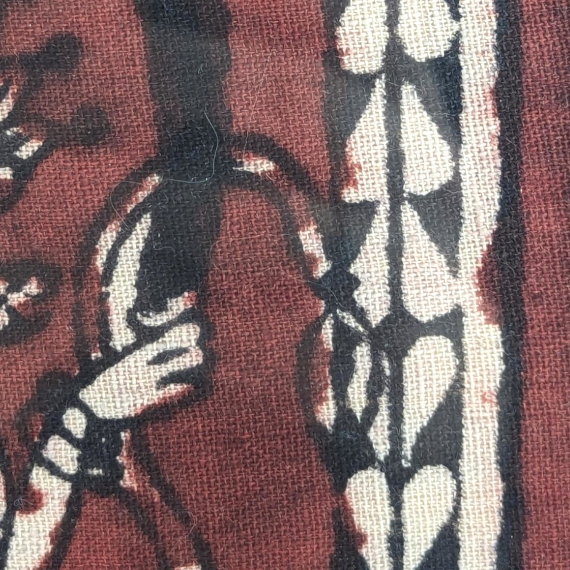 Vintage Framed Painting | Indian Folk Art | Hindu Deities | Textile Art | Wall Decor | Elephant & Peacock | 15.5"