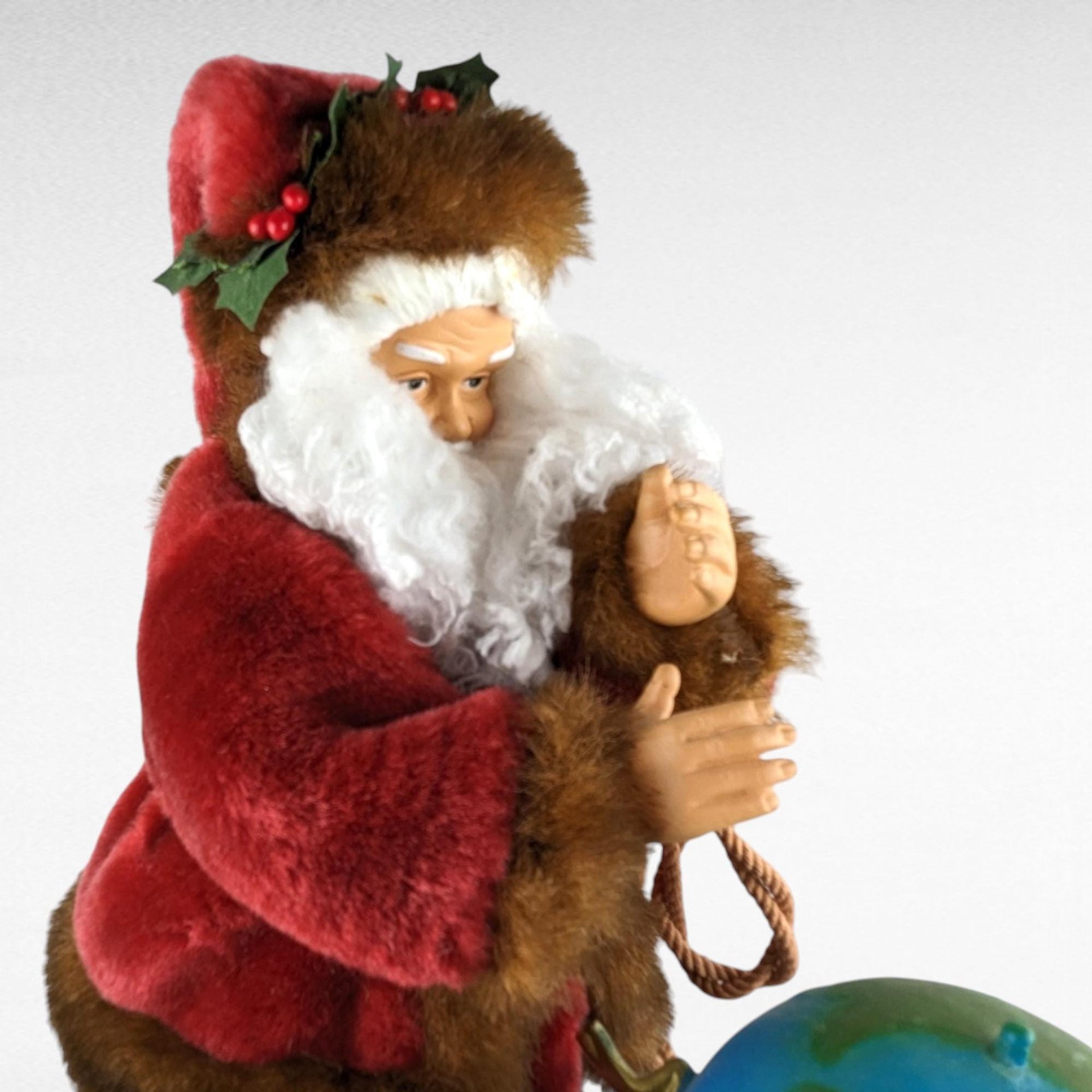 Vintage Gemmy Animated Santa with Globe | Musical Christmas Decor | "Peace on Earth" Santa | Holiday Display