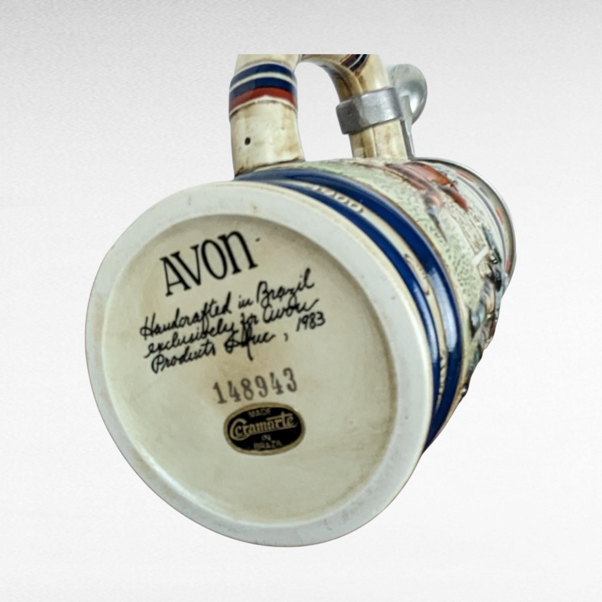 Vintage Avon Sports Steins, 1980s Collectible Beer Mugs, Football and Baseball, Man Cave Decor, Father's Day Gift