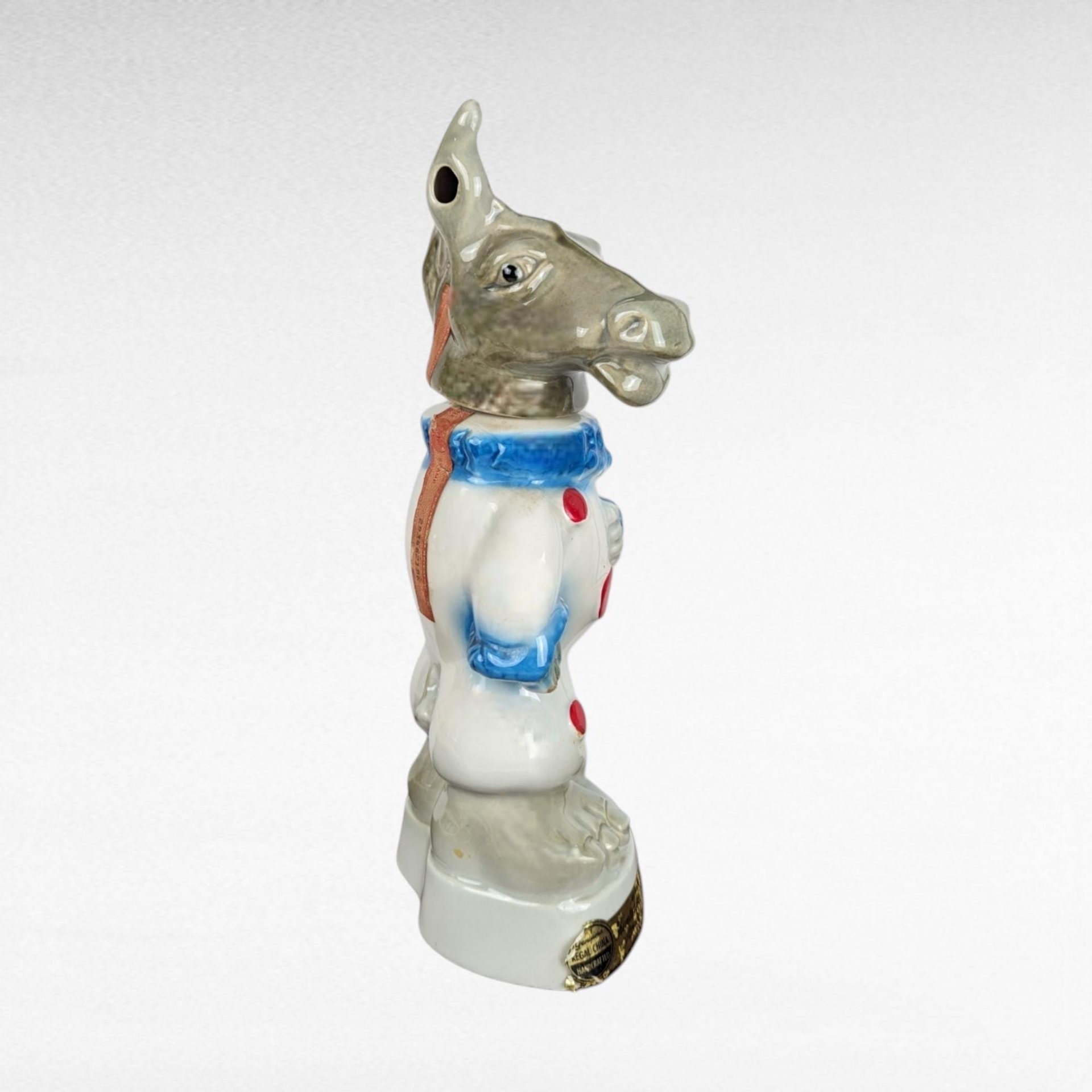 Vintage 1968 Jim Beam Donkey Decanters, Bourbon Whiskey Collectibles, Barware, Man Cave Decor, Unique Gift