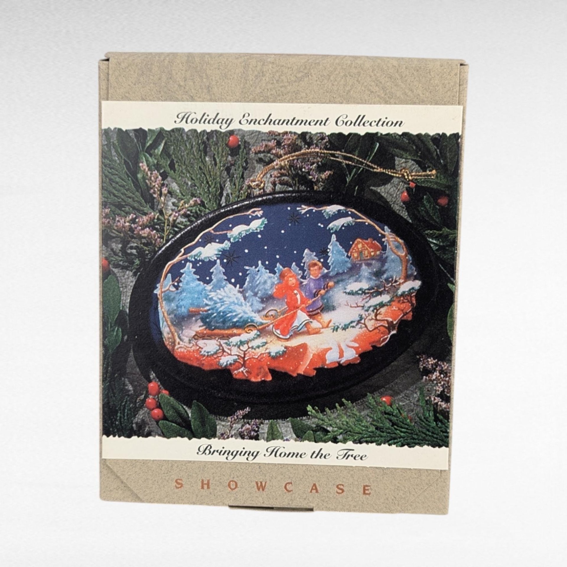 Vintage 1993 Hallmark Holiday Enchantment Ornaments - Set of 6 with Boxes - Christmas Decor