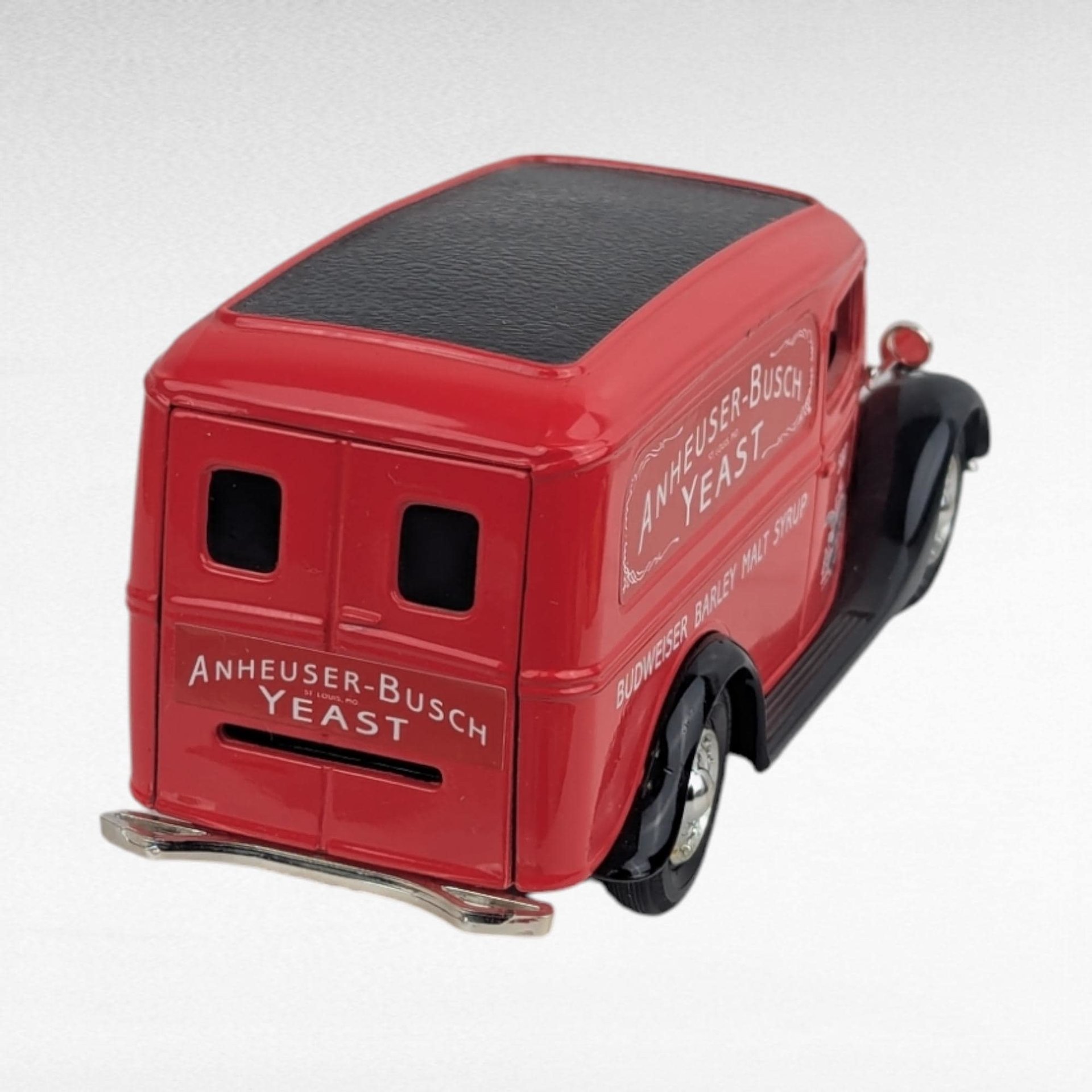 Vintage Anheuser-Busch Diecast Banks - ERTL Ford & Chevy Panel Trucks - With Boxes