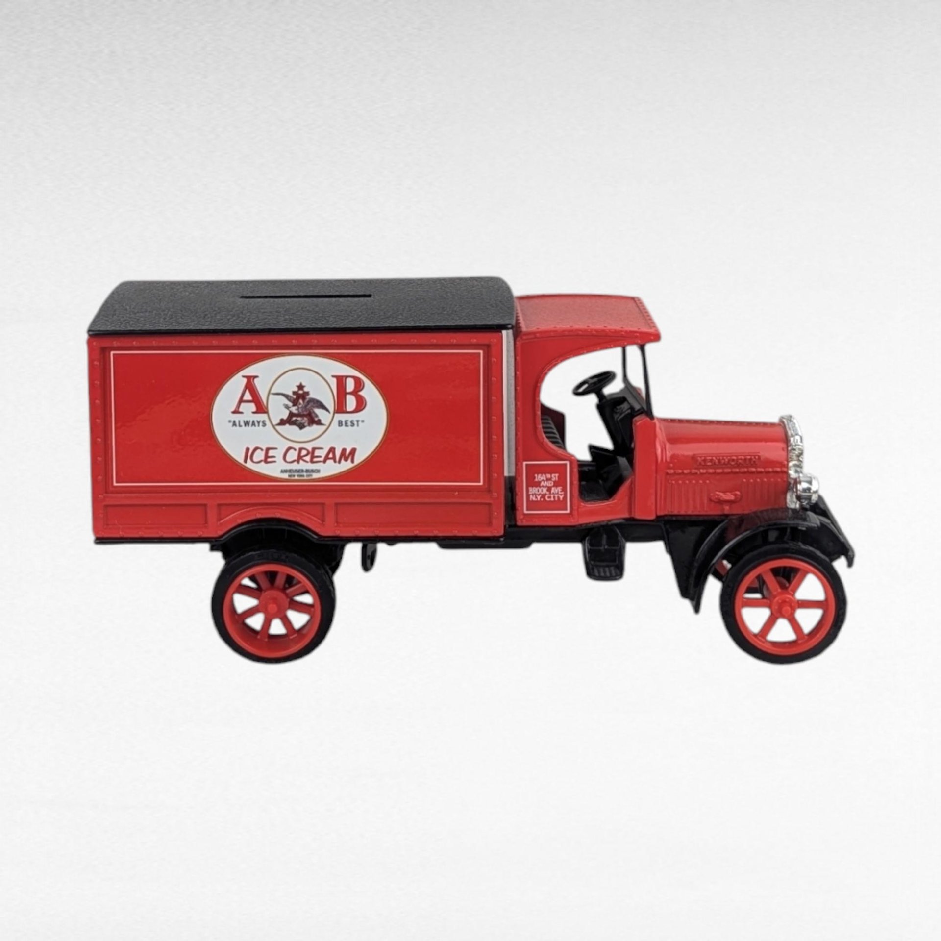 Vintage Anheuser-Busch Diecast Banks - ERTL Kenworth & Hawkeye Trucks - With Boxes