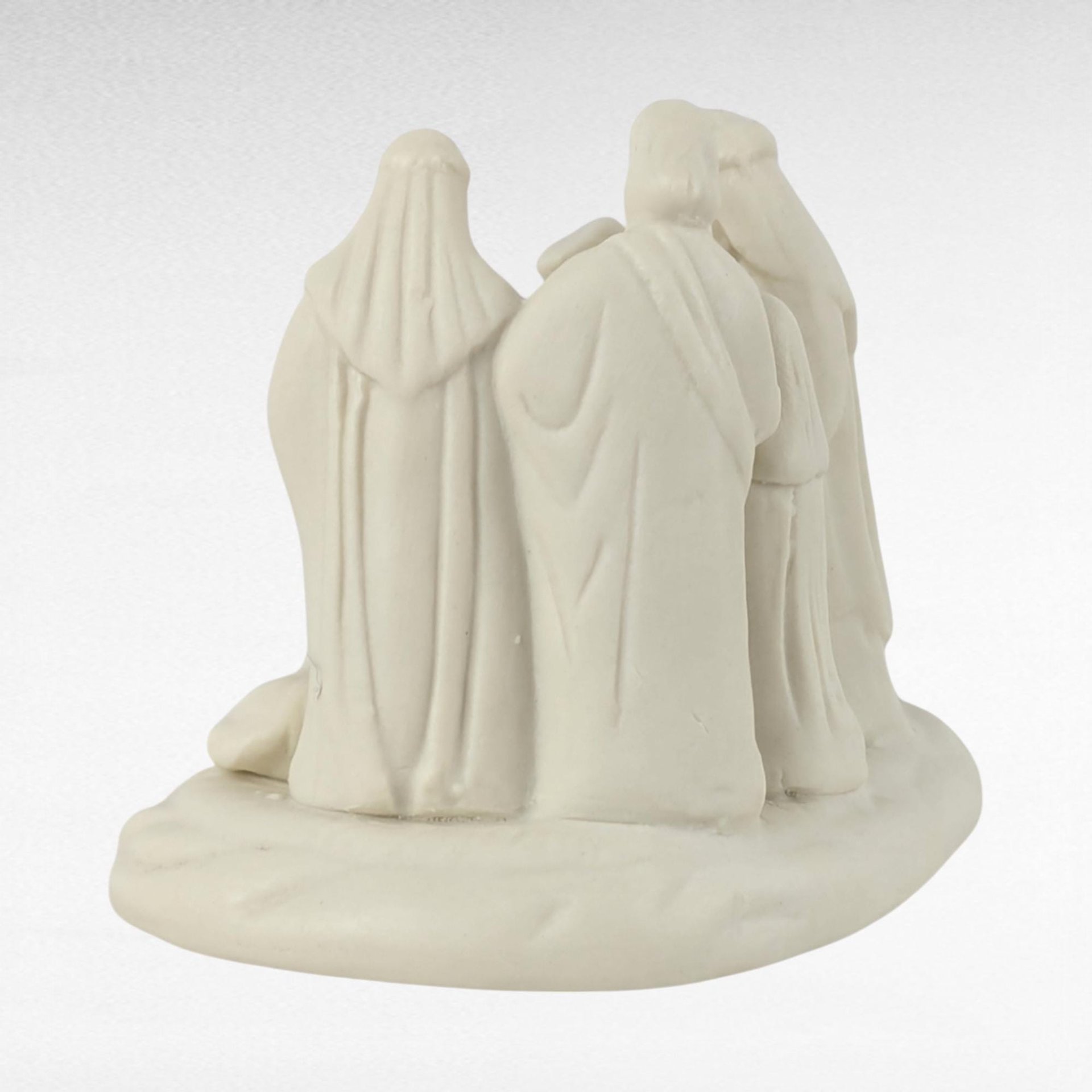 1998 Hermitage Pottery Nativity Figurine, Jade Porcelain Christmas Decor, Vintage Holiday Gift