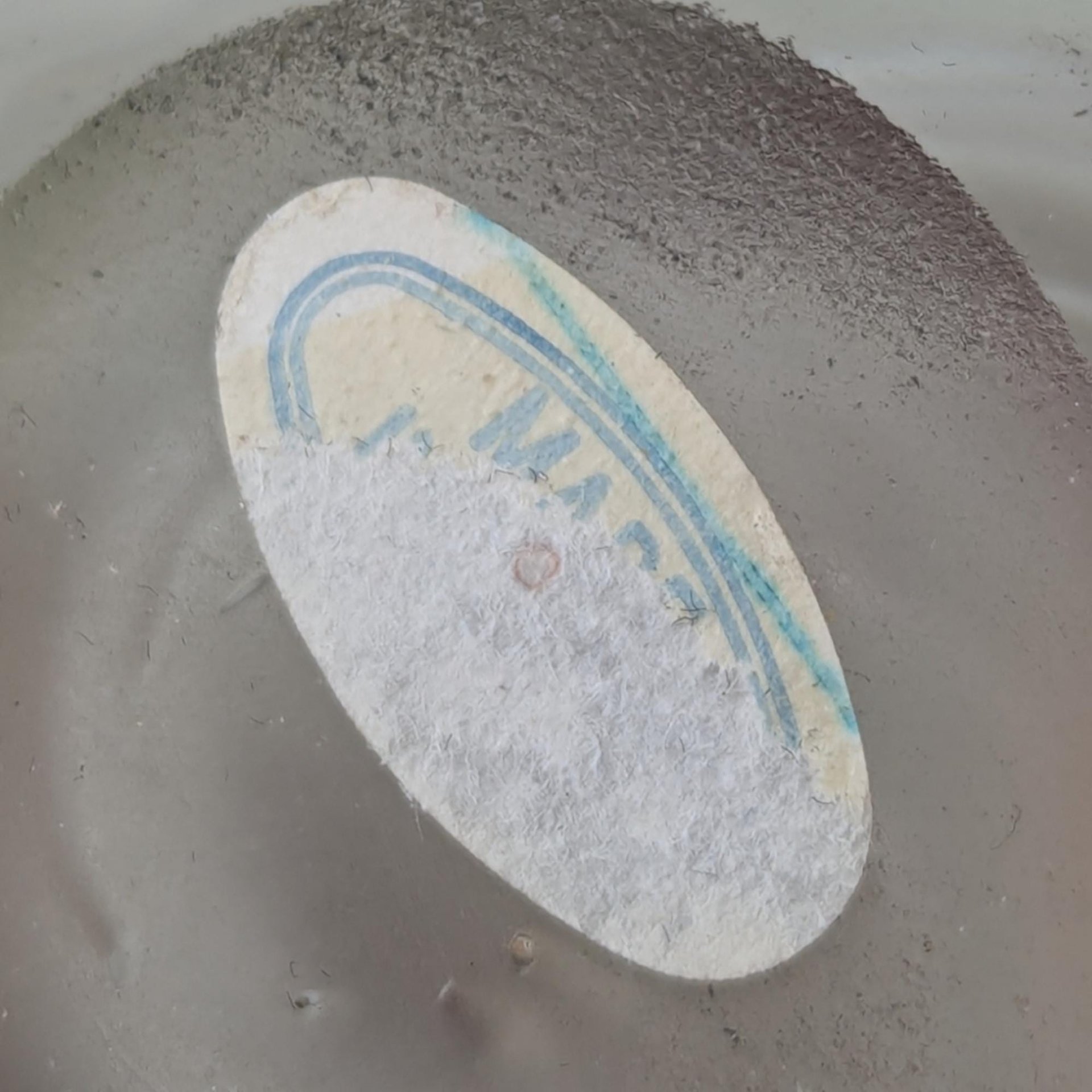 Vintage Glass Swirl Paperweight, Clear Glass Paperweight with White Swirl Design, Desk Accessory