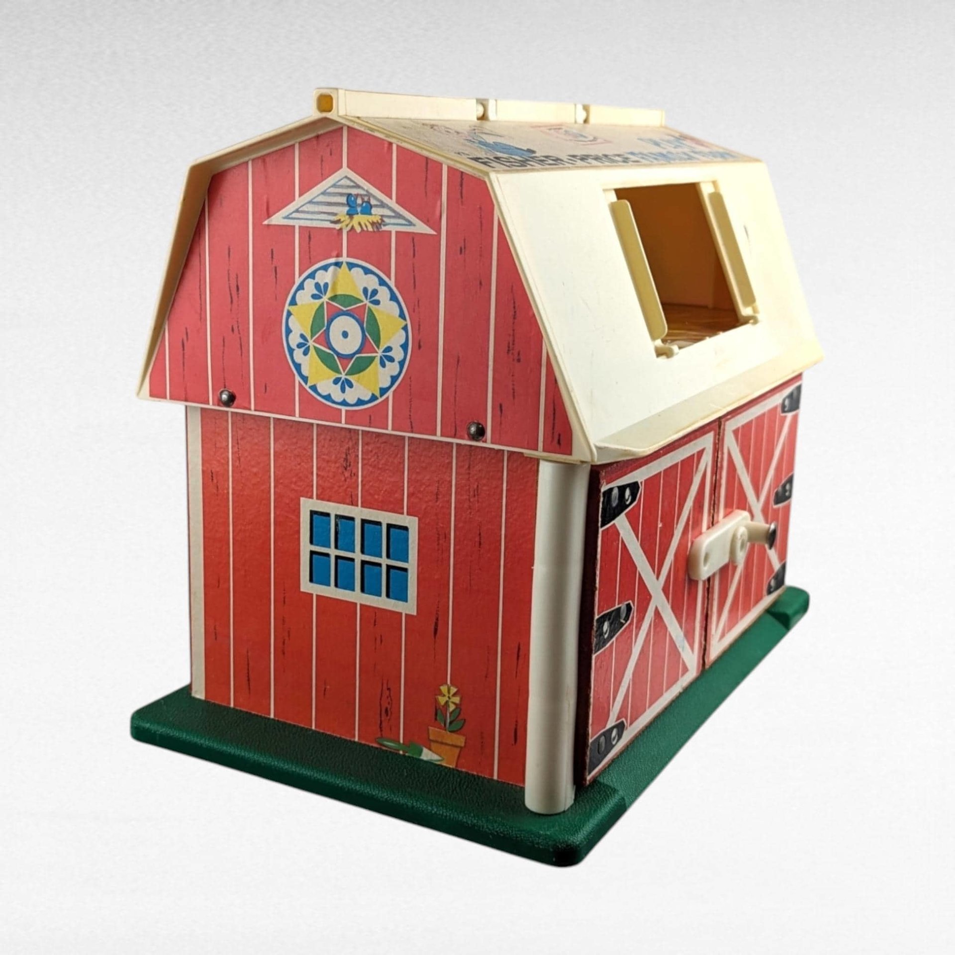Vintage 1967 Fisher Price Play Family Farm Barn, Little People Barn, Toy Barn, Collectible Toy