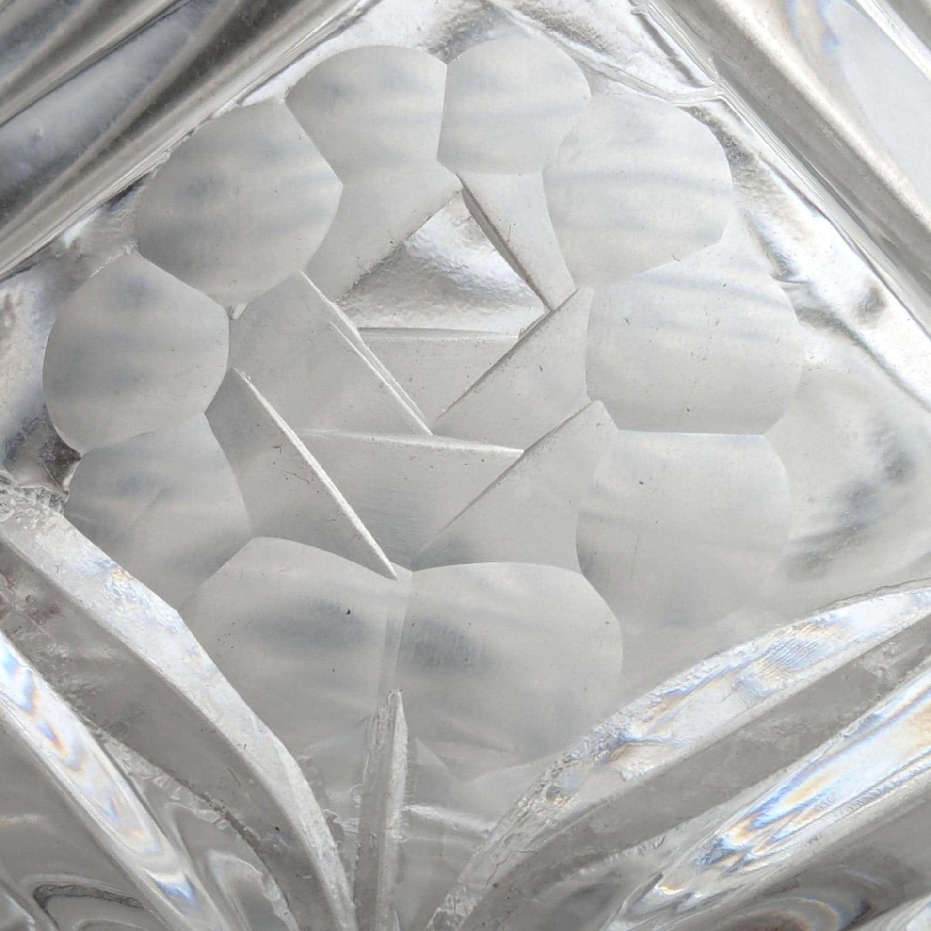 Vintage Crystal Candy Bowl with Lid, 10"H, Diamond Pattern Glass, Footed Bowl, Home Decor, Hostess Gift, Candy Jar