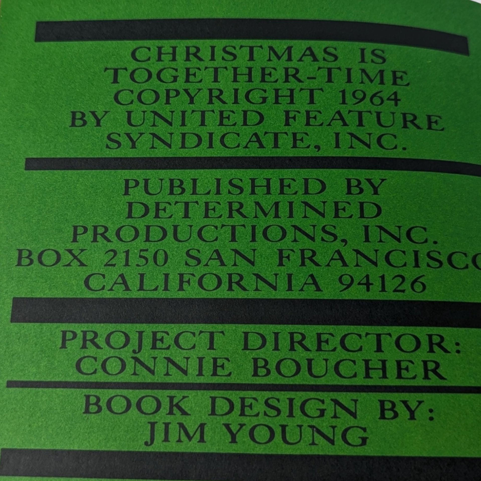 1964 Peanuts Christmas is Together Time Book, Vintage Charles Schulz Book, Collectible Peanuts Book, Holiday Gift, Nostalgic Christmas