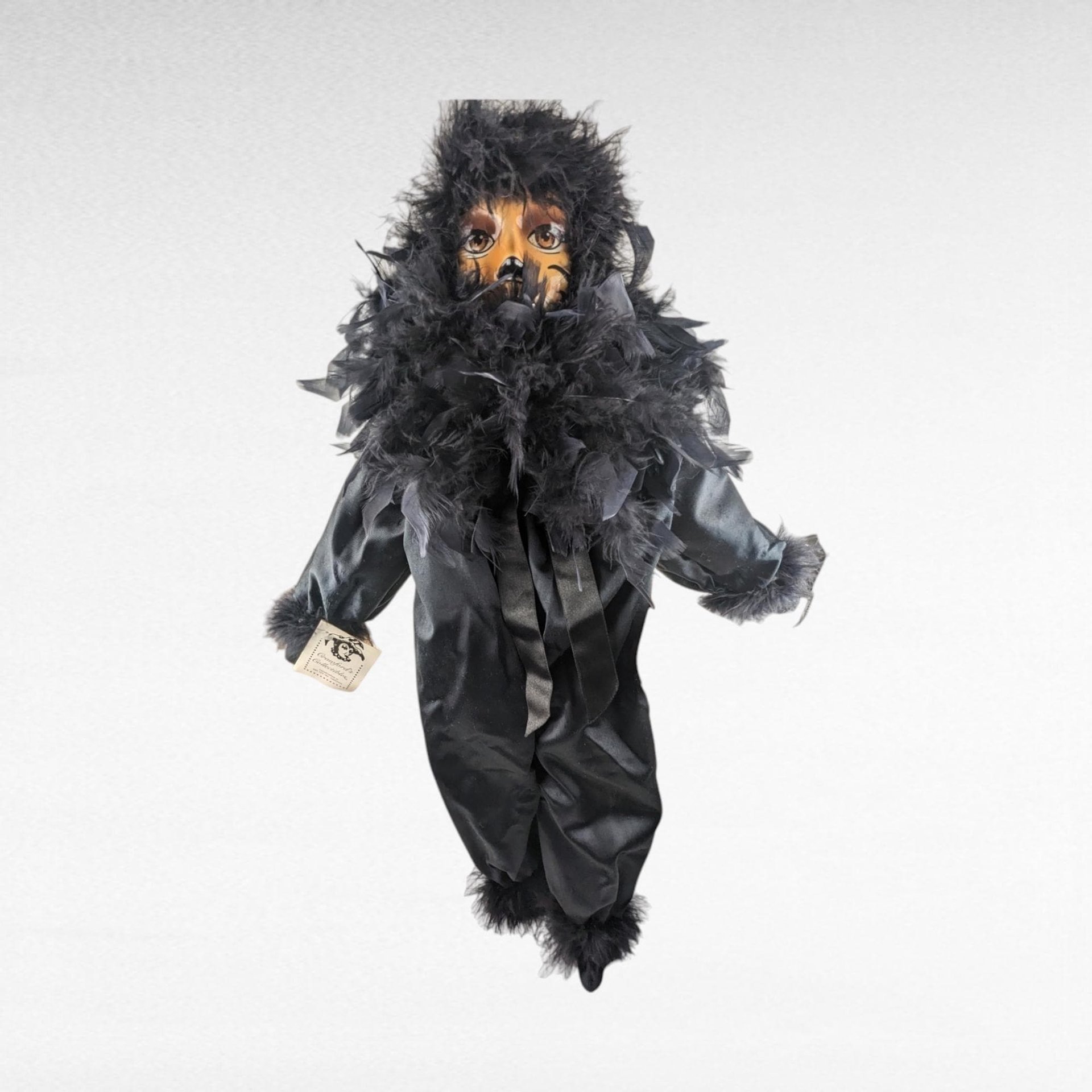 Crawfords Collectibles Miss Kitty Cat Doll | 27" Musical Plush Doll | Vintage Cat Collectible | Gothic Decor