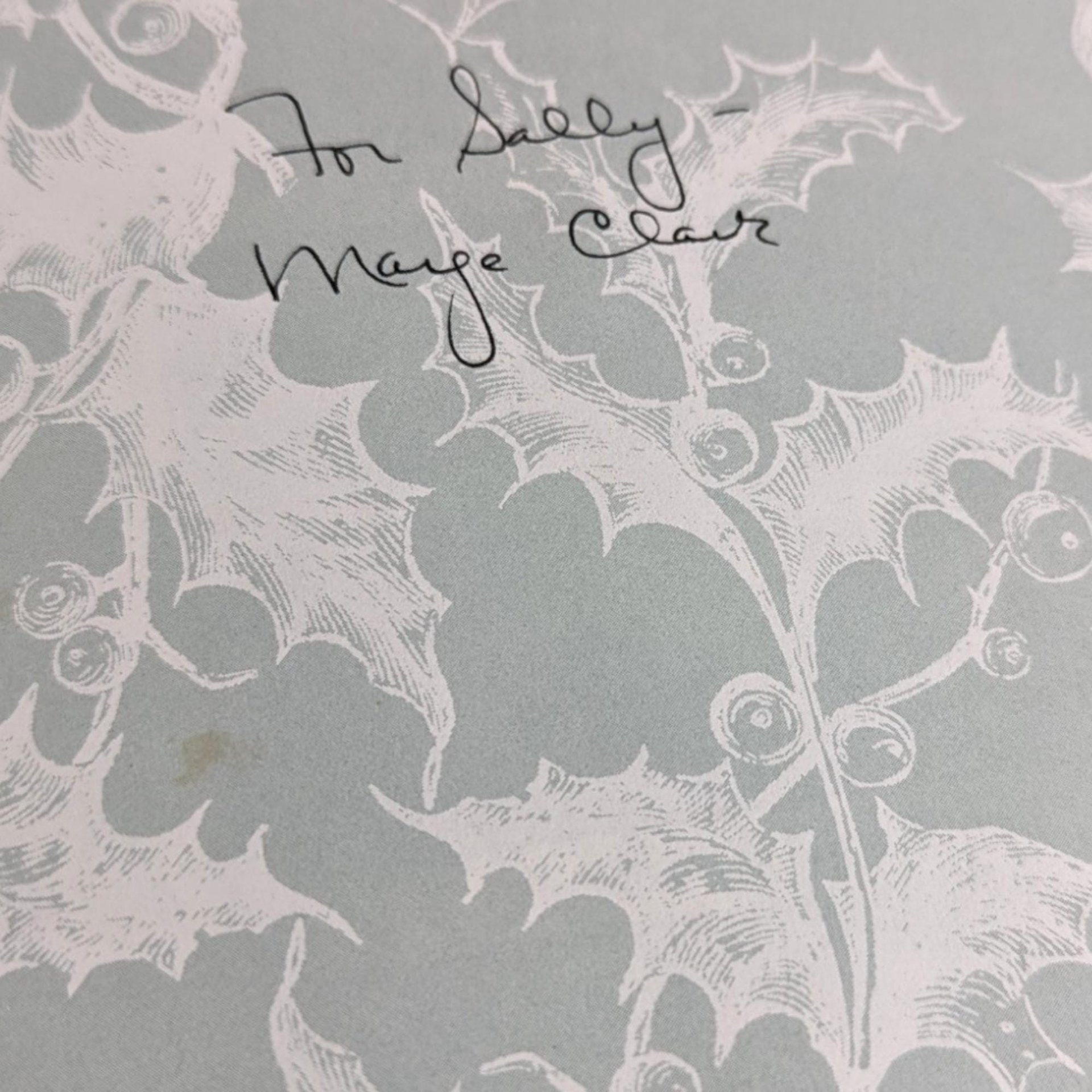 Signed Christmas Thyme at Oak Hill Farm, Marge Clark, 1994 Hardcover Book, Holiday Decor & Crafts,  Gift for Collectors