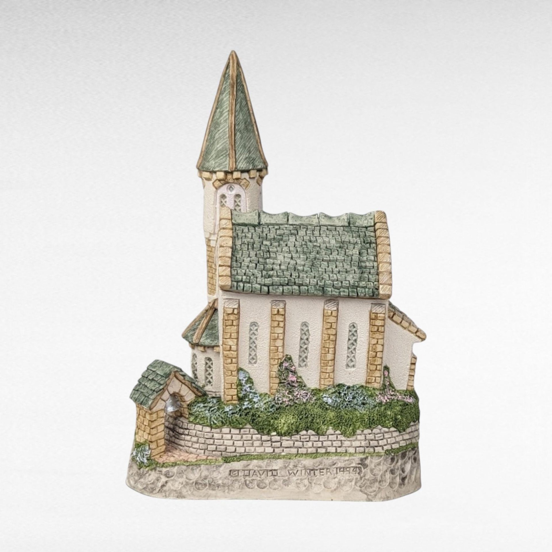 1994 David Winter Celebration Chapel, Collectible Village House, English Cottage, Wedding Gift