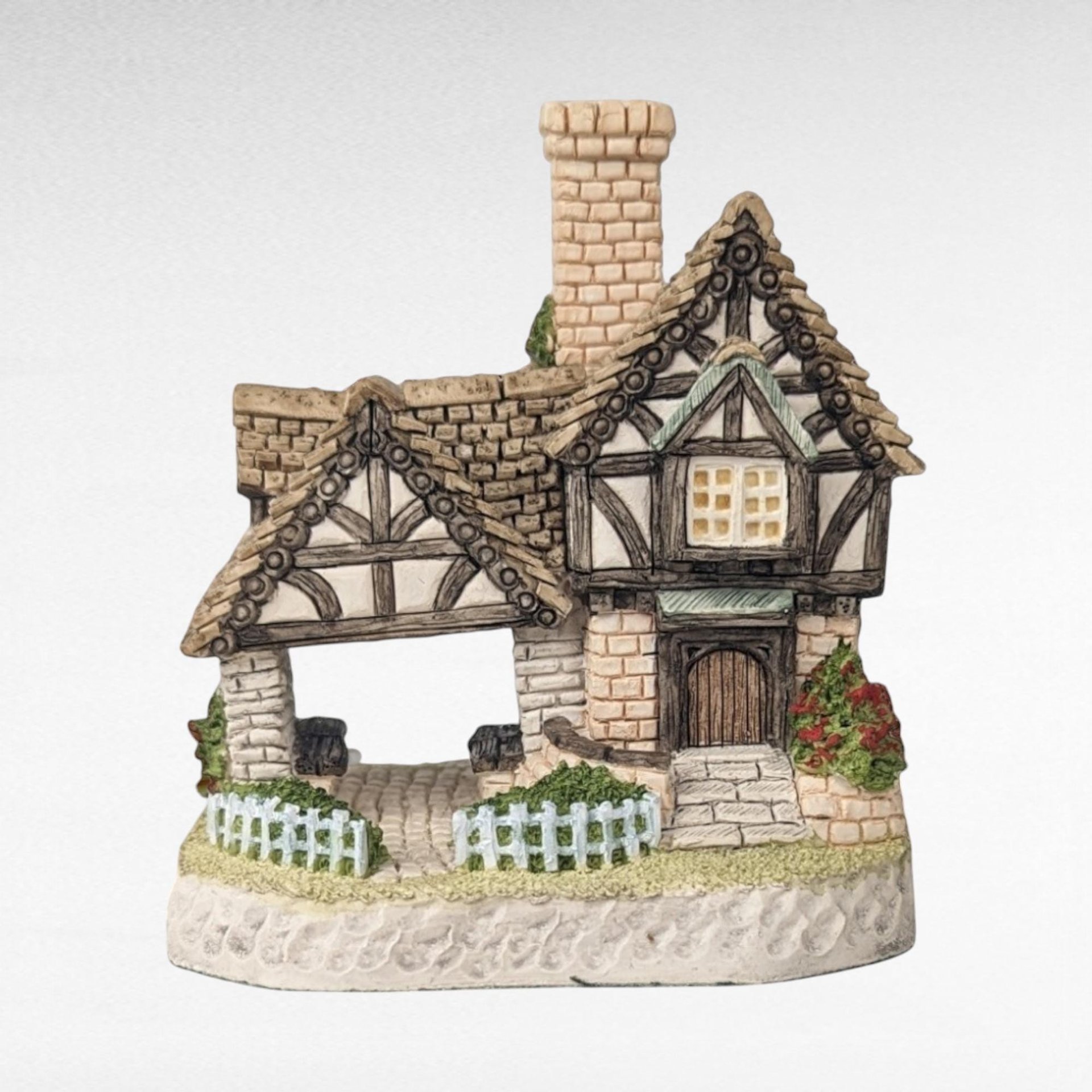 1993 David Winter The Church & Vestry Cottage, Collectible English Village, Miniature House, Gift for Collectors