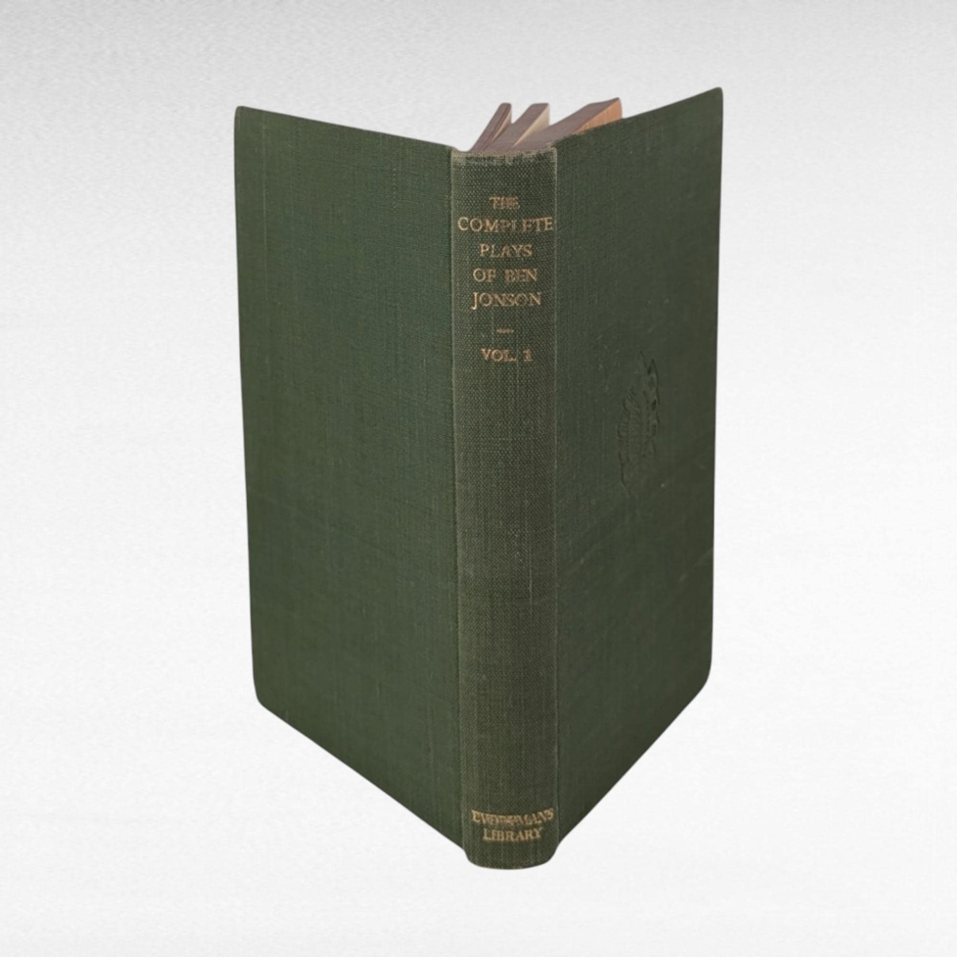 1946 Everyman's Library Ben Jonson Plays Vol. 1, English Drama, Gift for Scholar, Hardcover