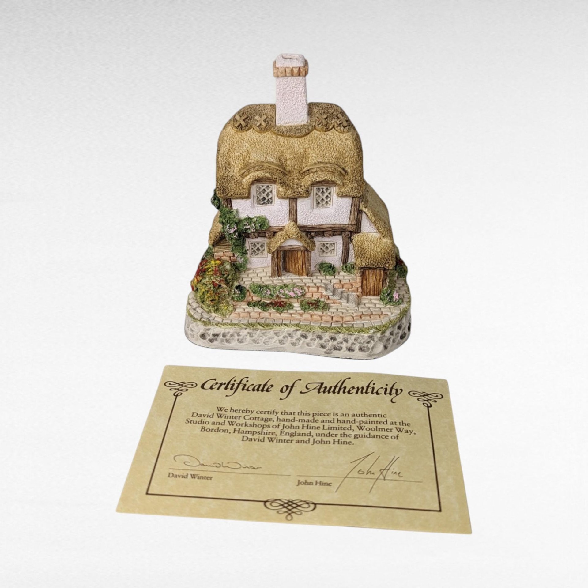 1993 David Winter Cottage "One Acre Cottage" | with COA and Original Box | Vintage Collectible