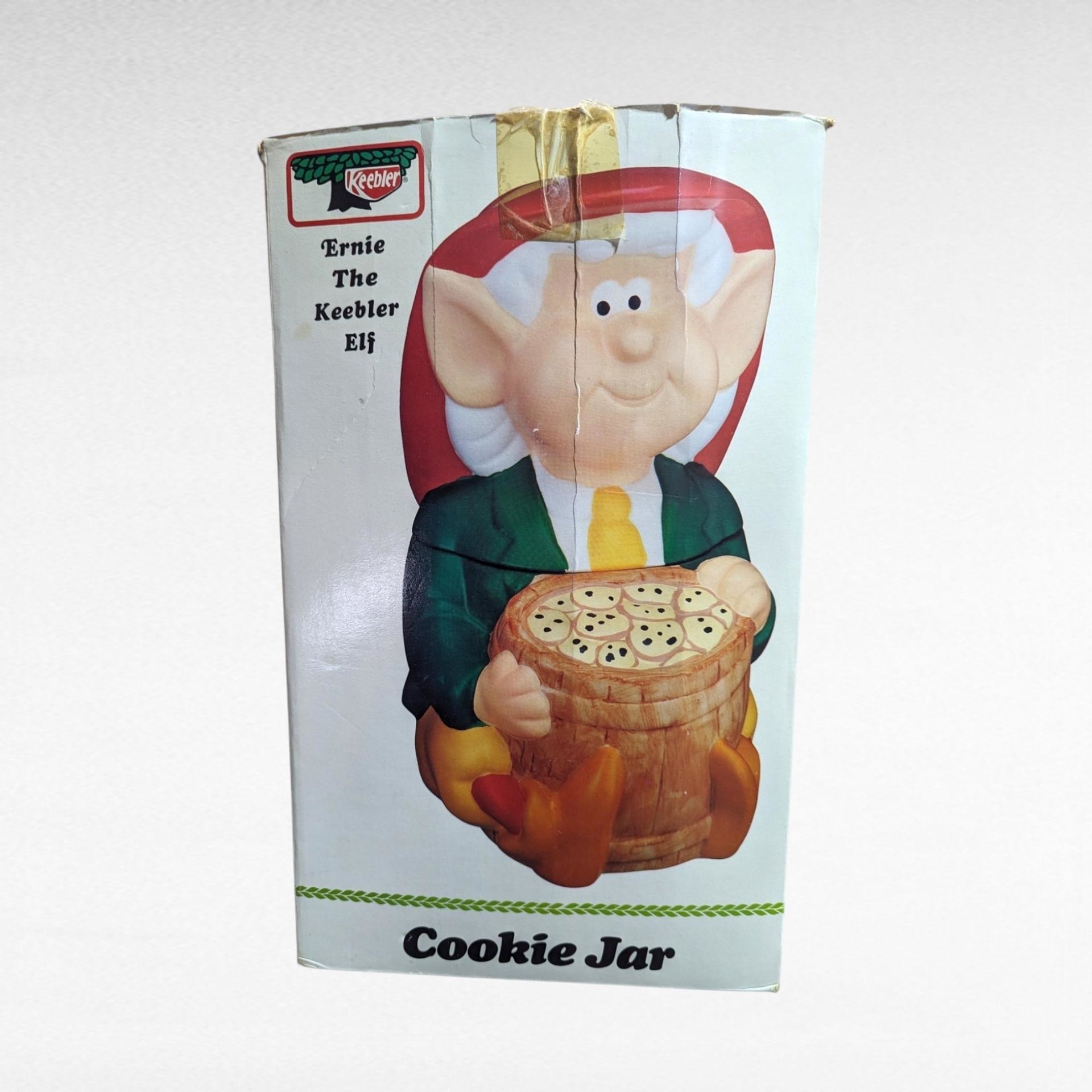 Vintage Ernie Keebler Elf Cookie Jar | Ceramic | with Original Box