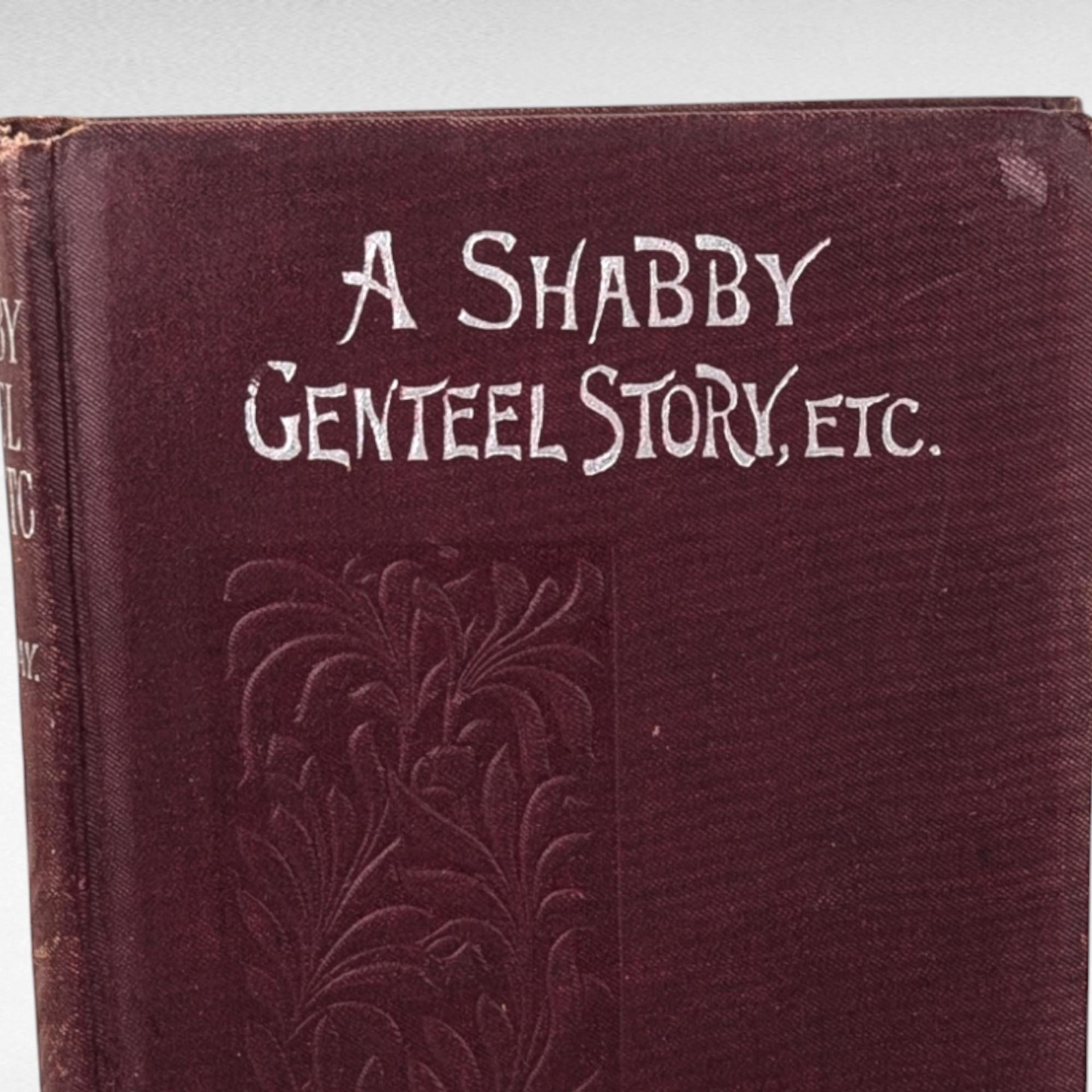 Antique Shabby Genteel Story & Other Tales, Thackeray Hardcover, Victorian Literature, Collectible Book, Gift for Reader