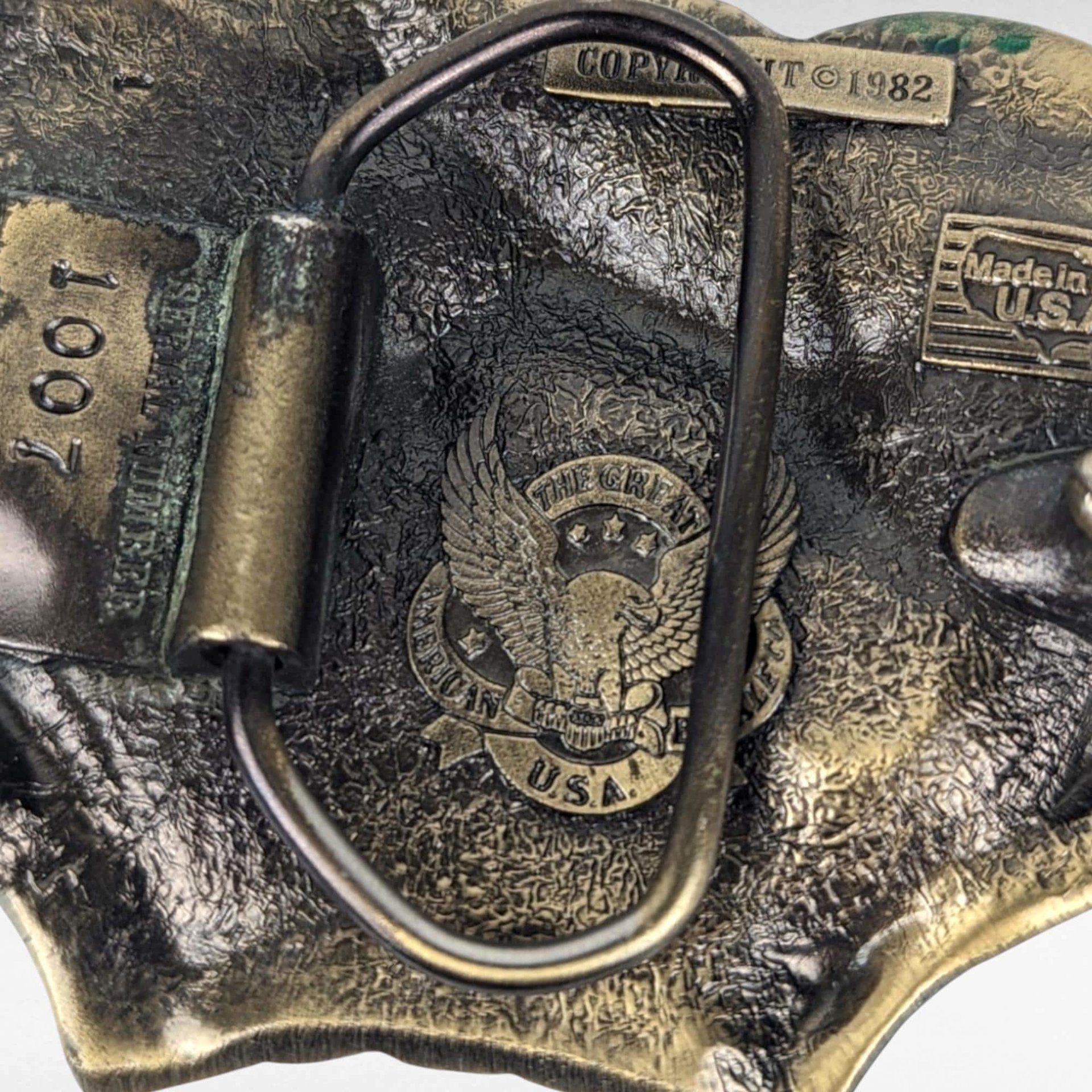 Vintage 1982 Leaping Buck & Doe Belt Buckle | Hunting Belt Buckle | Wildlife Buckle | Gift for Hunter