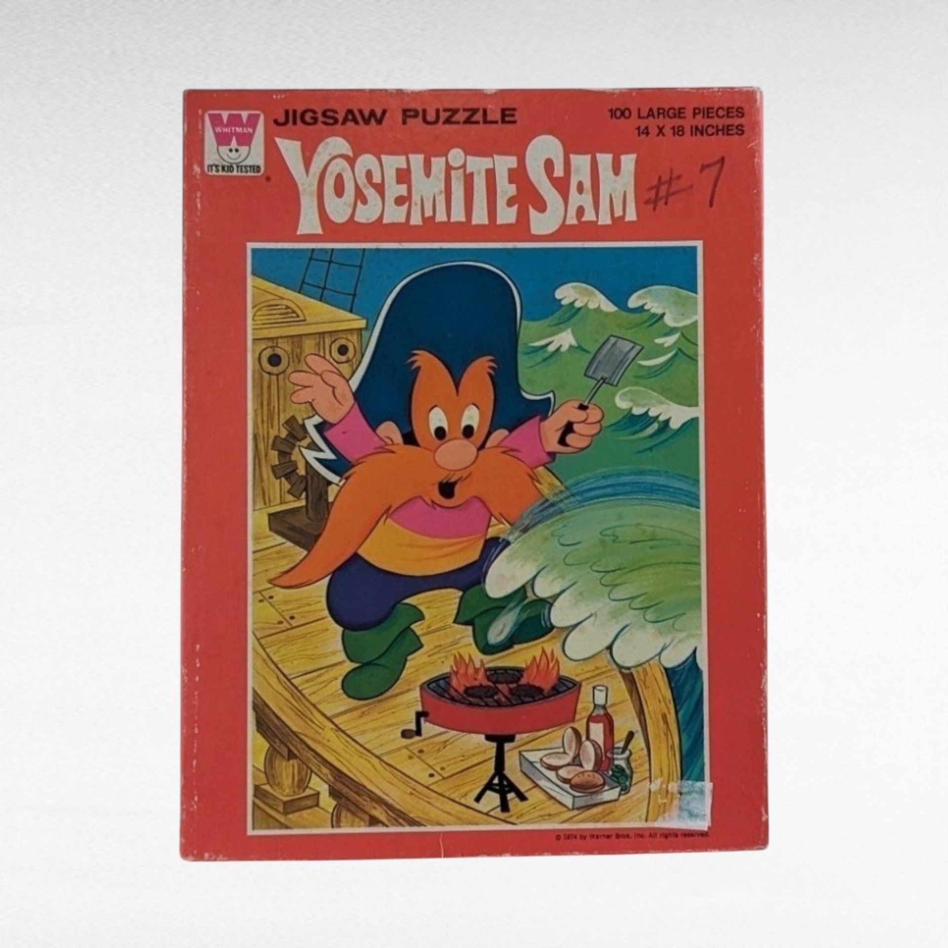 Vintage Cartoon Character Jigsaw Puzzle Lot - Yosemite Sam, Woody Woodpecker, Disney, Jaymar - 1952-1976
