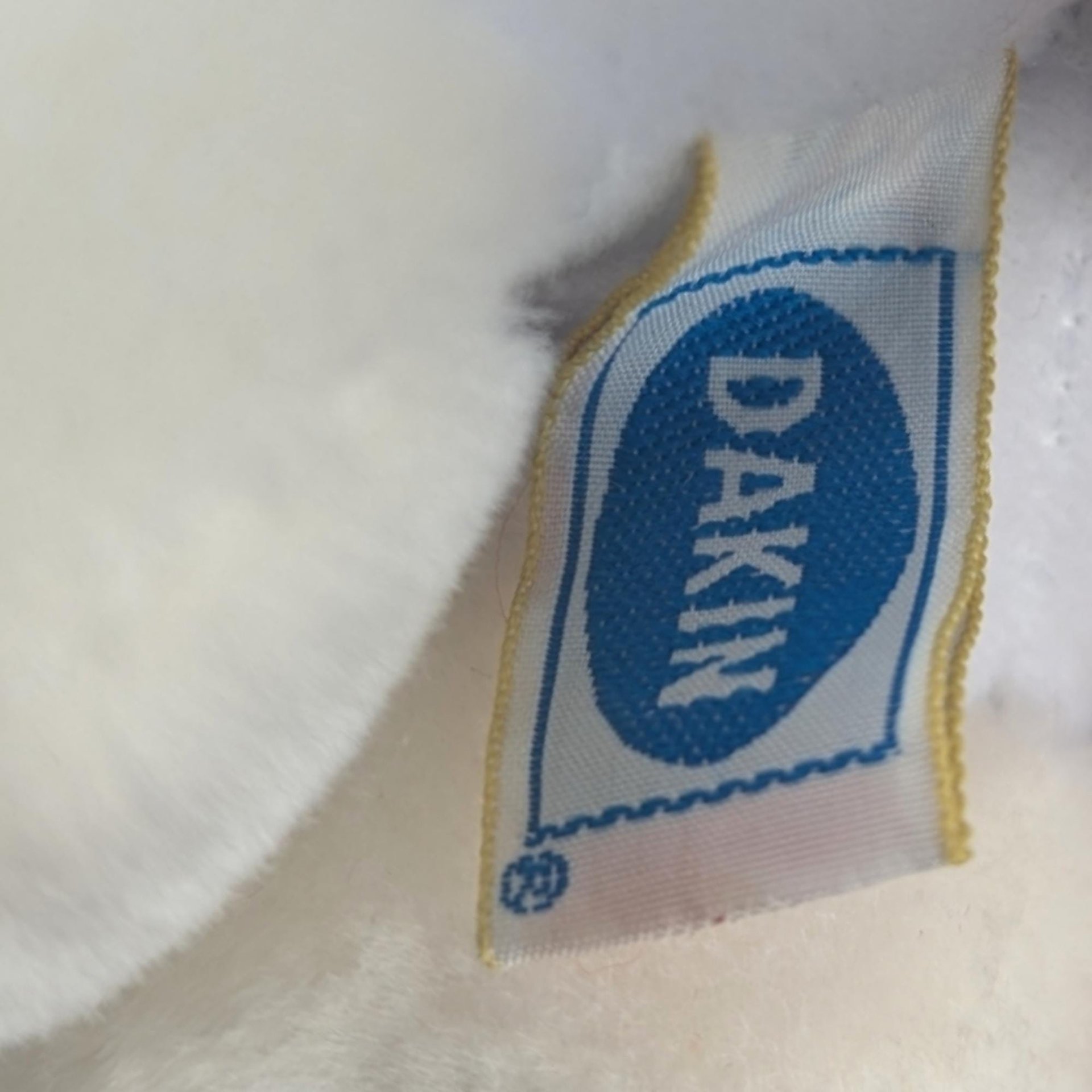 Vintage Dakin Plush White Mouse in Striped Pajamas - 10" Collectible Toy, Christmas Decor, Gift for Kids, Nostalgic Plush