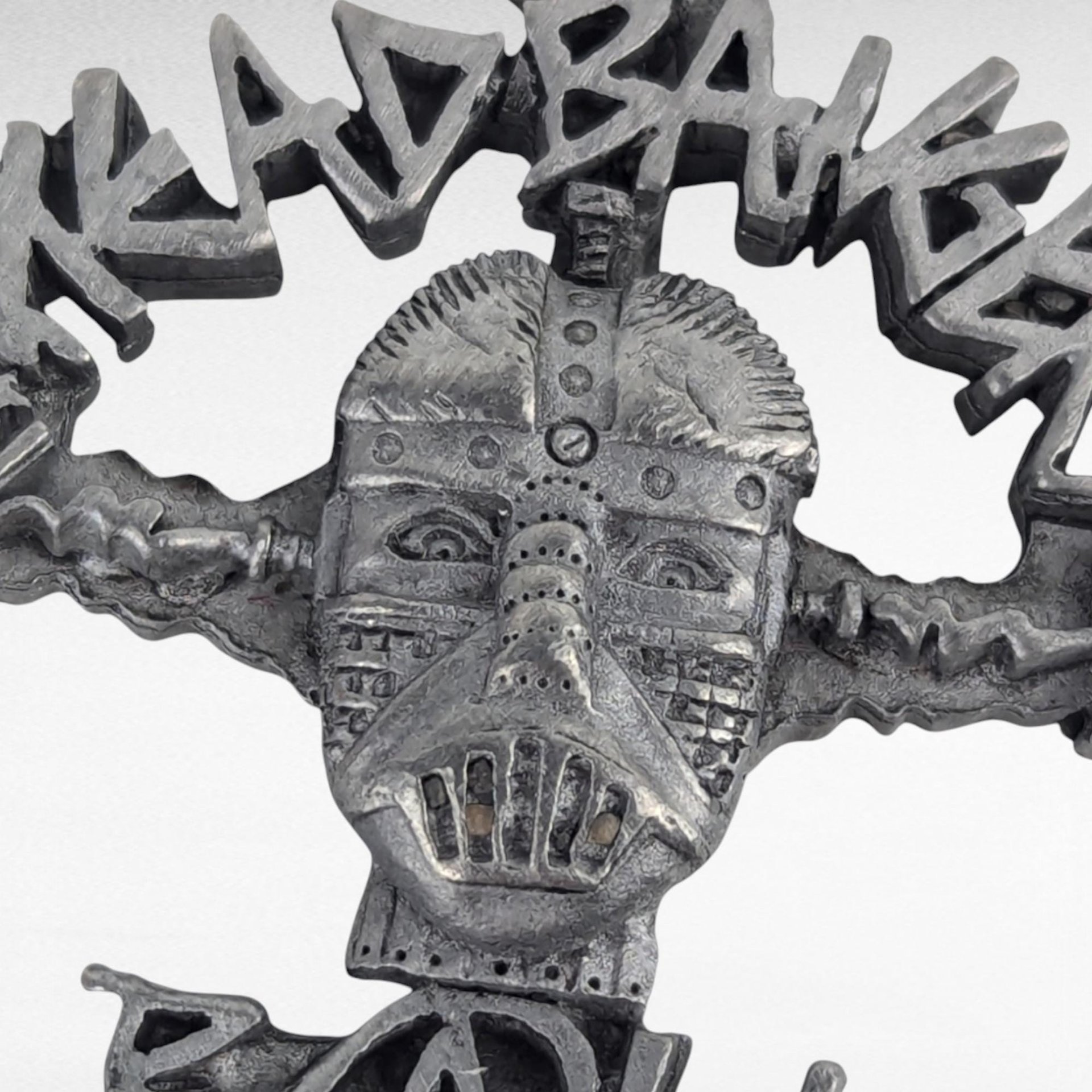Vintage 1993 Pewter MTV Headbangers Ball Pendant & Pin Set, Starline Jewelry, Music Memorabilia, 90s Nostalgia, Gift for Metalhead