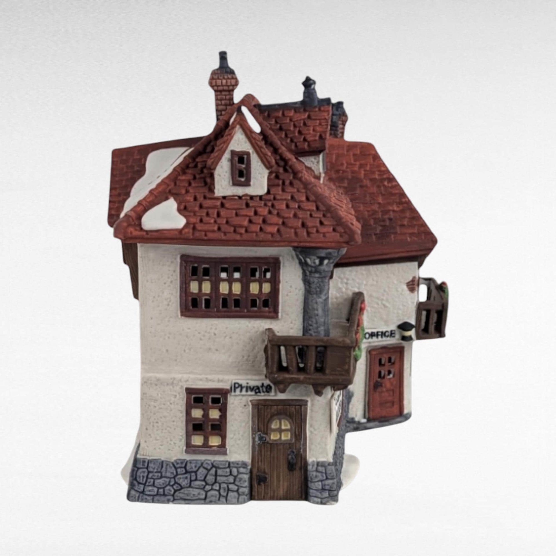 1989 Dept 56 Dickens Village Mr. Wickfield Solicitor Building, David Copperfield, Vintage Christmas Decor, Gift for Collector