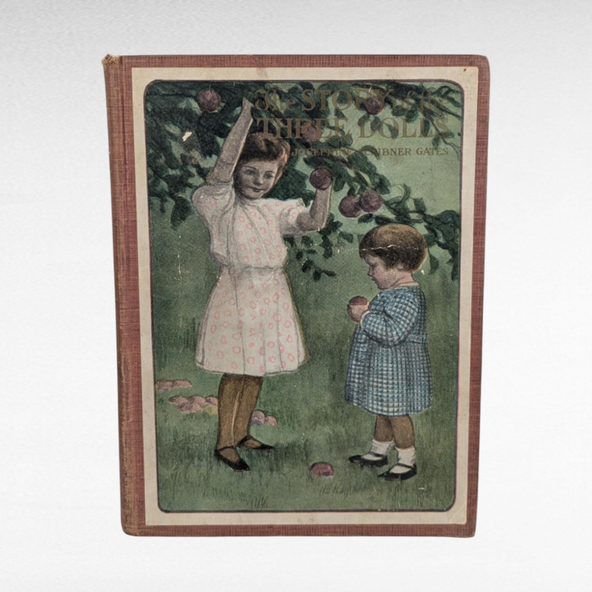 1905 Antique Children's Book, The Story of The Three Dolls, Illustrated by Virginia Keep,  Josephine Scribner Gates, Hardcover, M.A. Donohue