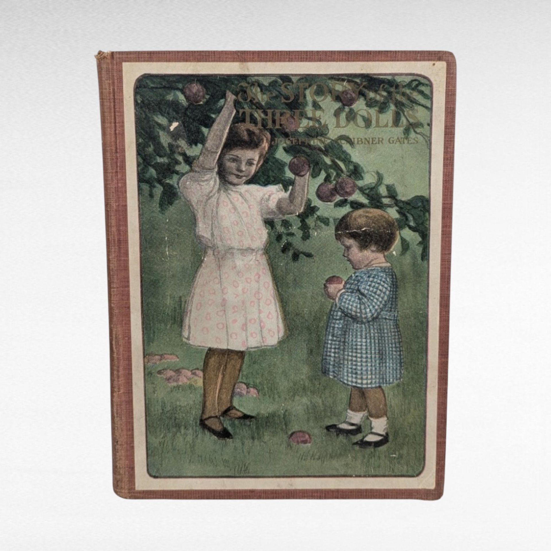 1905 Antique Children's Book, The Story of The Three Dolls, Illustrated by Virginia Keep,  Josephine Scribner Gates, Hardcover, M.A. Donohue