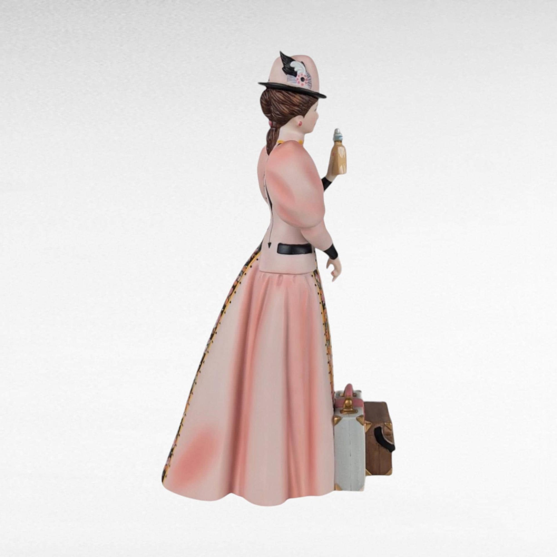 2004 Avon Presidents Club Mrs. Albee Award Figurine, Vintage Avon Collectible, Woman with Luggage, Sales Achievement Award, Original Box